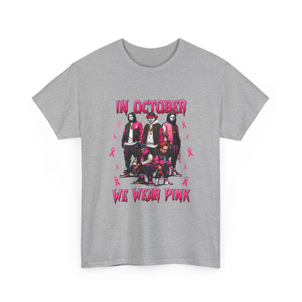 Breast Cancer Awareness 'In October We Wear Pink' T-Shirt