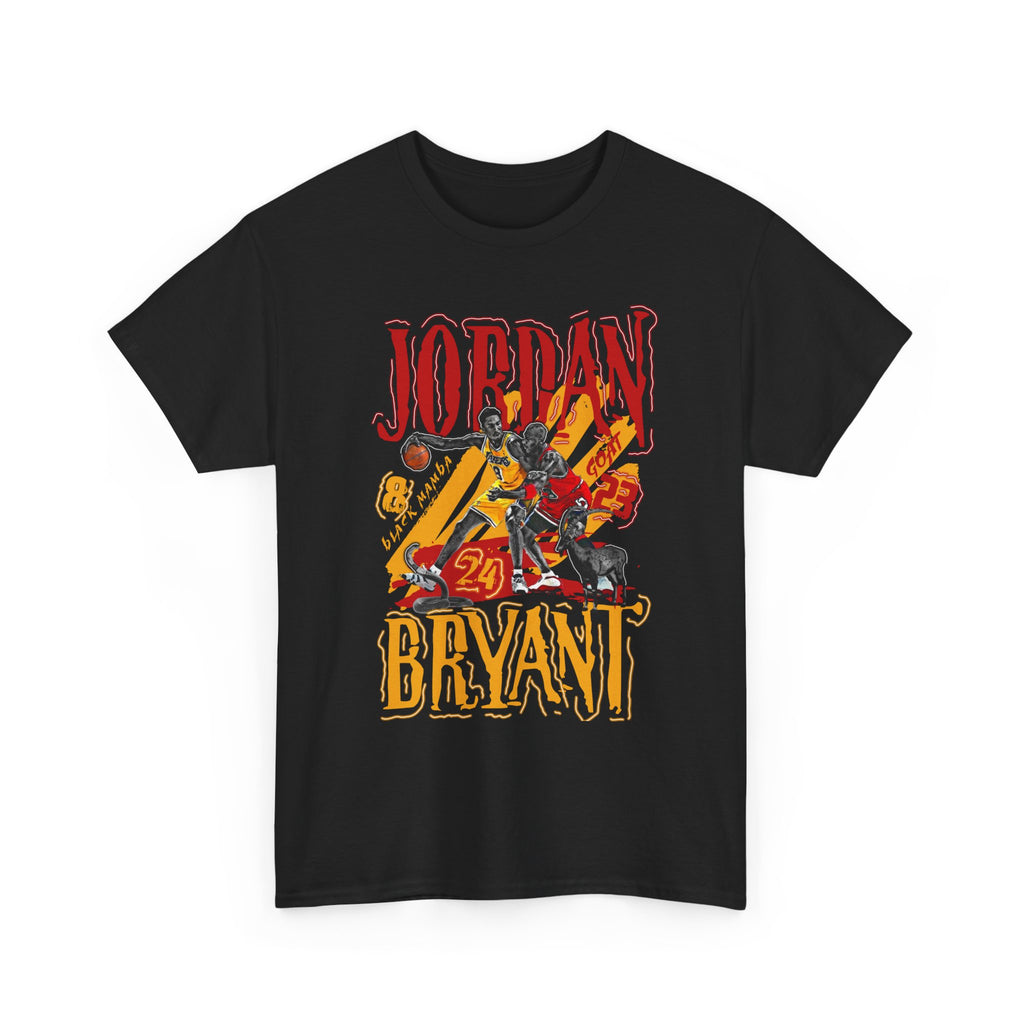 Kobe/MJ T-Shirt — Retro Basketball Graphic Tee with "Jordan Bryant" Basketball Design