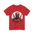 Deadpool Graphic Tee — Comic Antihero Mask Portrait