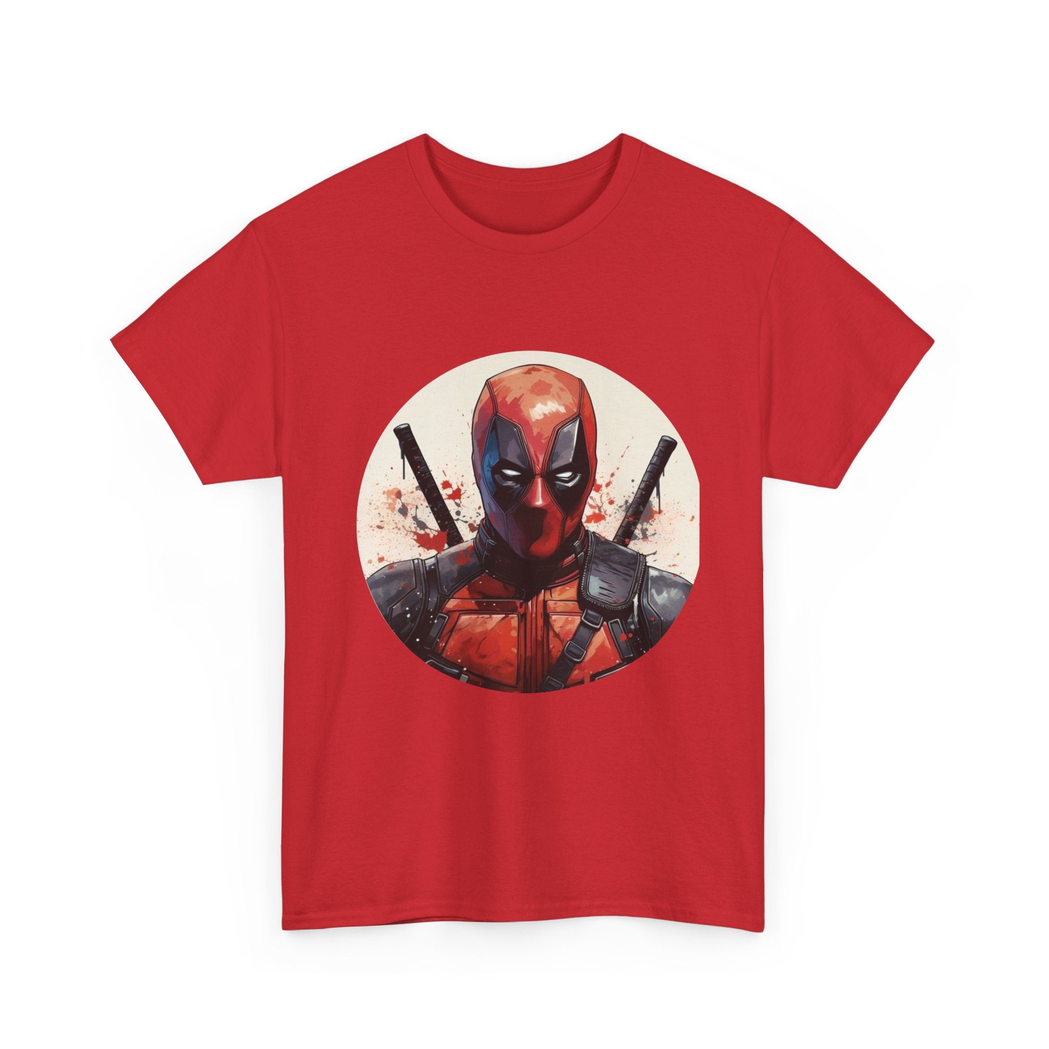 Deadpool Graphic Tee — Comic Antihero Mask Portrait