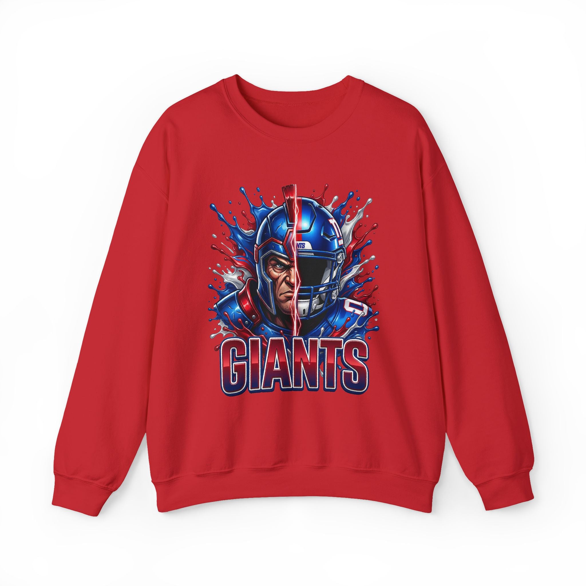 Giants Fierce Helmet Graphic Sweatshirt — Football Fan Pullover