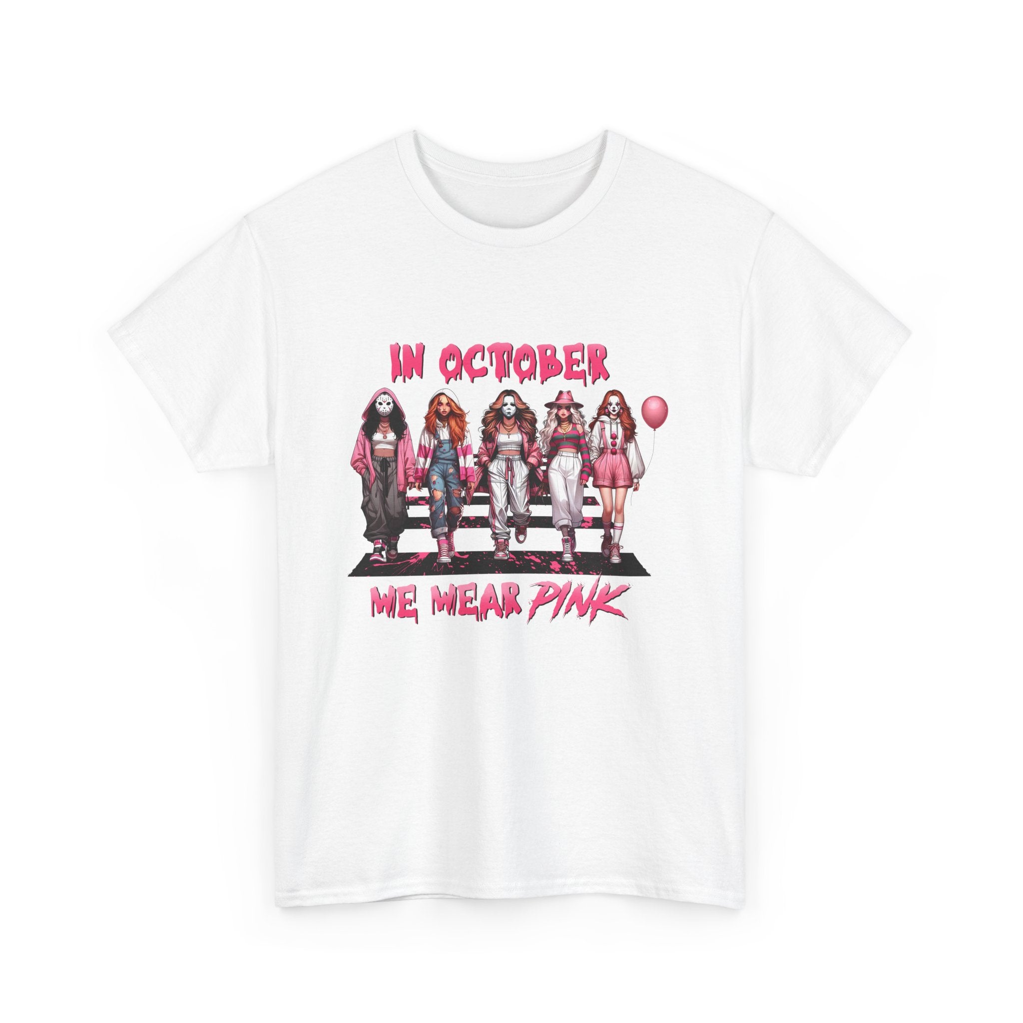 Breast Cancer Awareness T-Shirt — “In October We Wear Pink” Graphic Tee