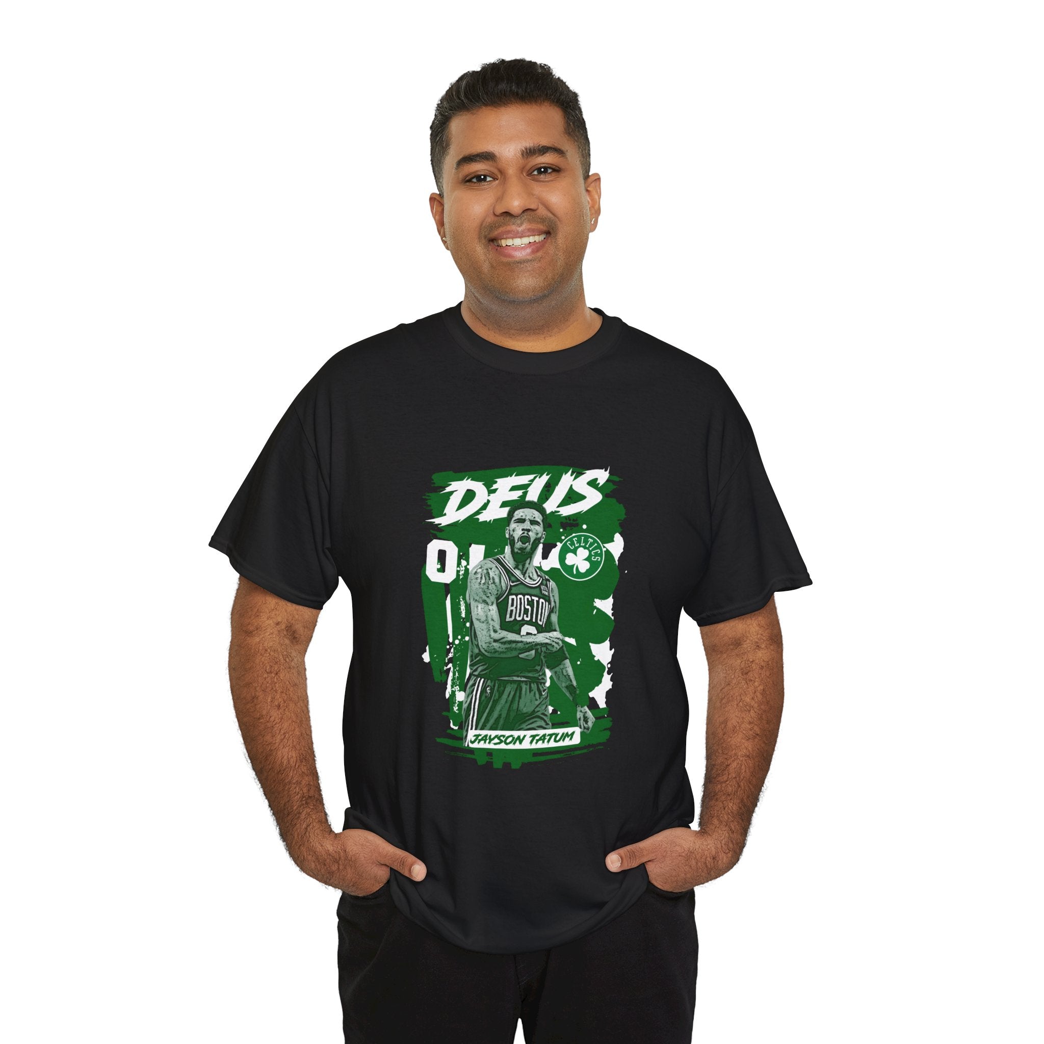 Jayson Tatum Deus Celtics Basketball Tee — Jayson Tatum Inspired Fan Shirt