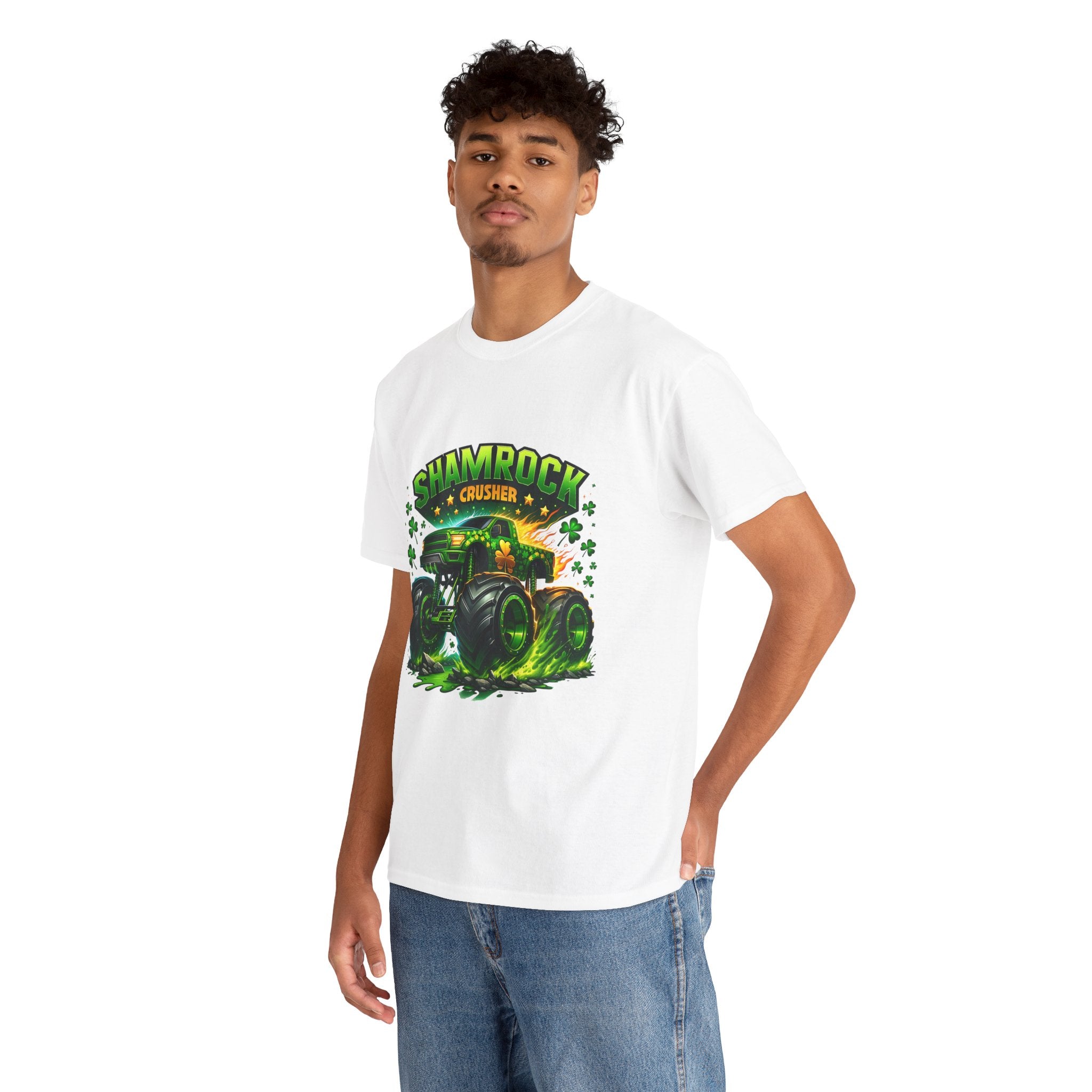 Shamrock Crusher Monster Truck T‑Shirt