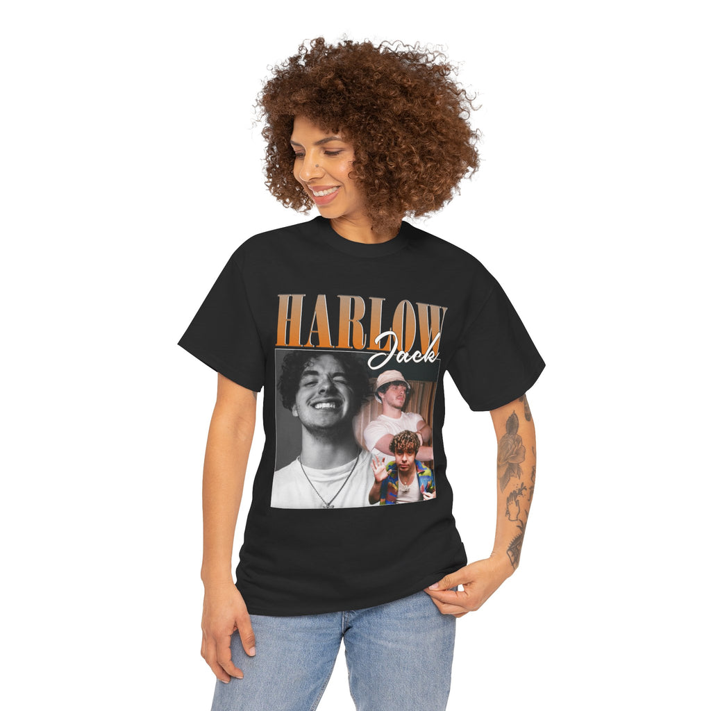 Harlow Jack Photo Collage Tee — Retro Band Graphic T‑Shirt