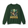 Crewneck Sweatshirt - Green Bay Packers Football Helmet Graphic