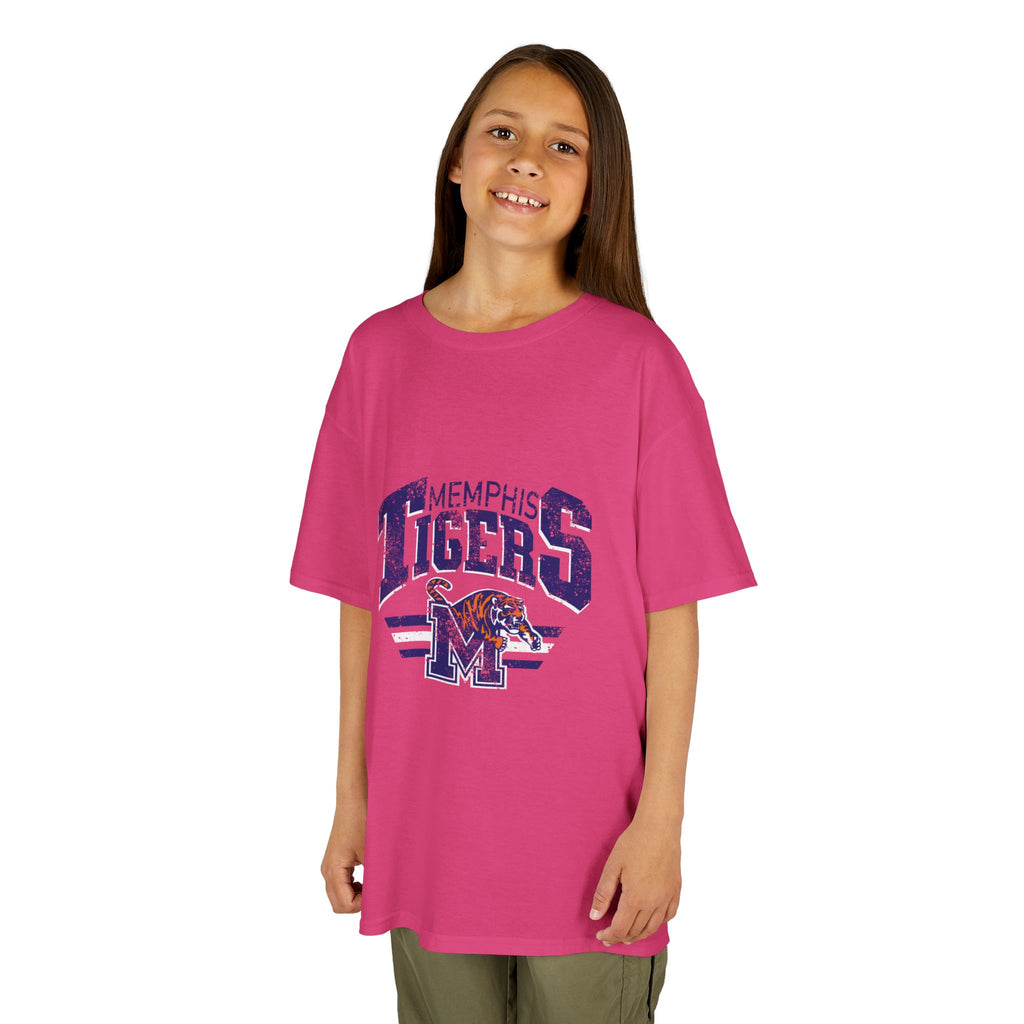 Kids Tee — Vintage 'Memphis Tigers' Distressed Graphic