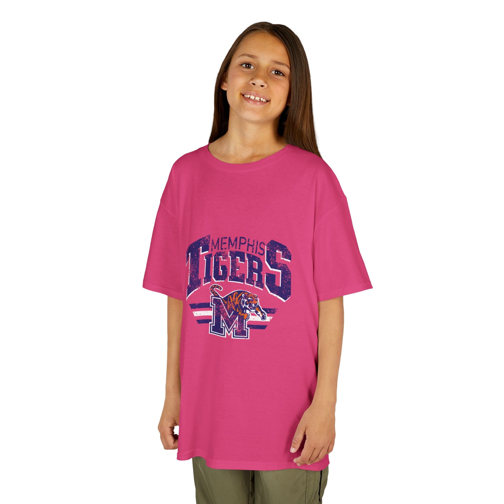 Kids Tee — Vintage 'Memphis Tigers' Distressed Graphic