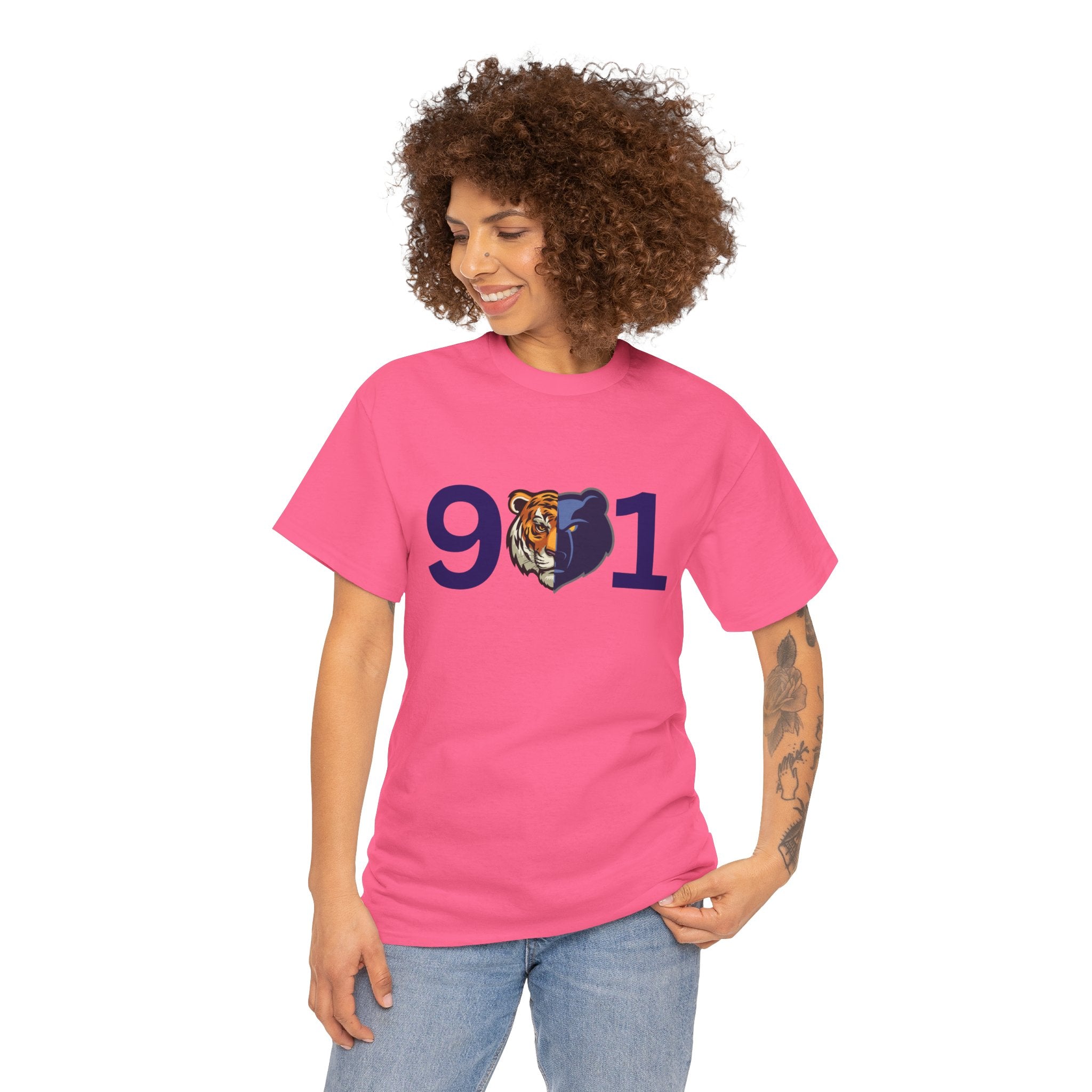 901 Heart Tiger T-Shirt — Memphis Pride Graphic Tee
