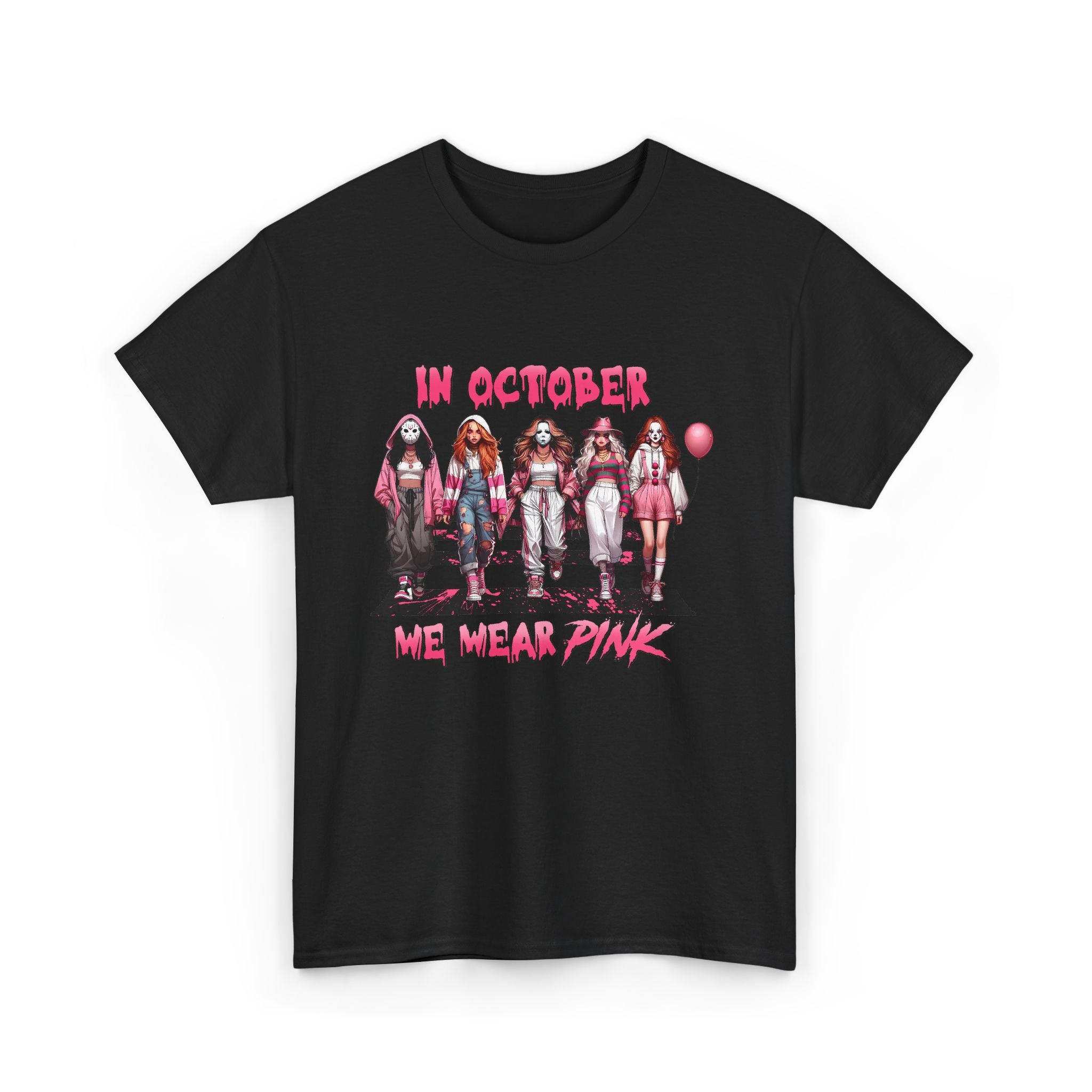 Breast Cancer Awareness T-Shirt — “In October We Wear Pink” Graphic Tee