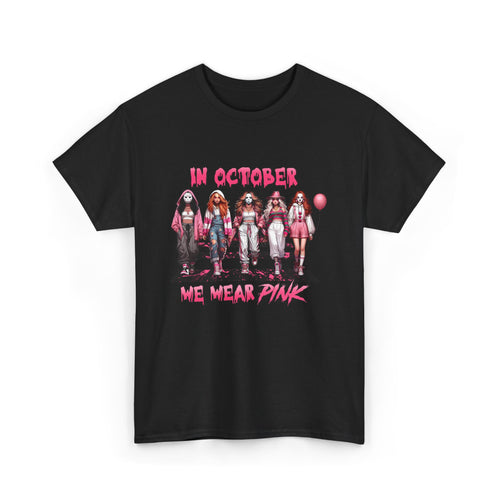 Breast Cancer Awareness T-Shirt — “In October We Wear Pink” Graphic Tee