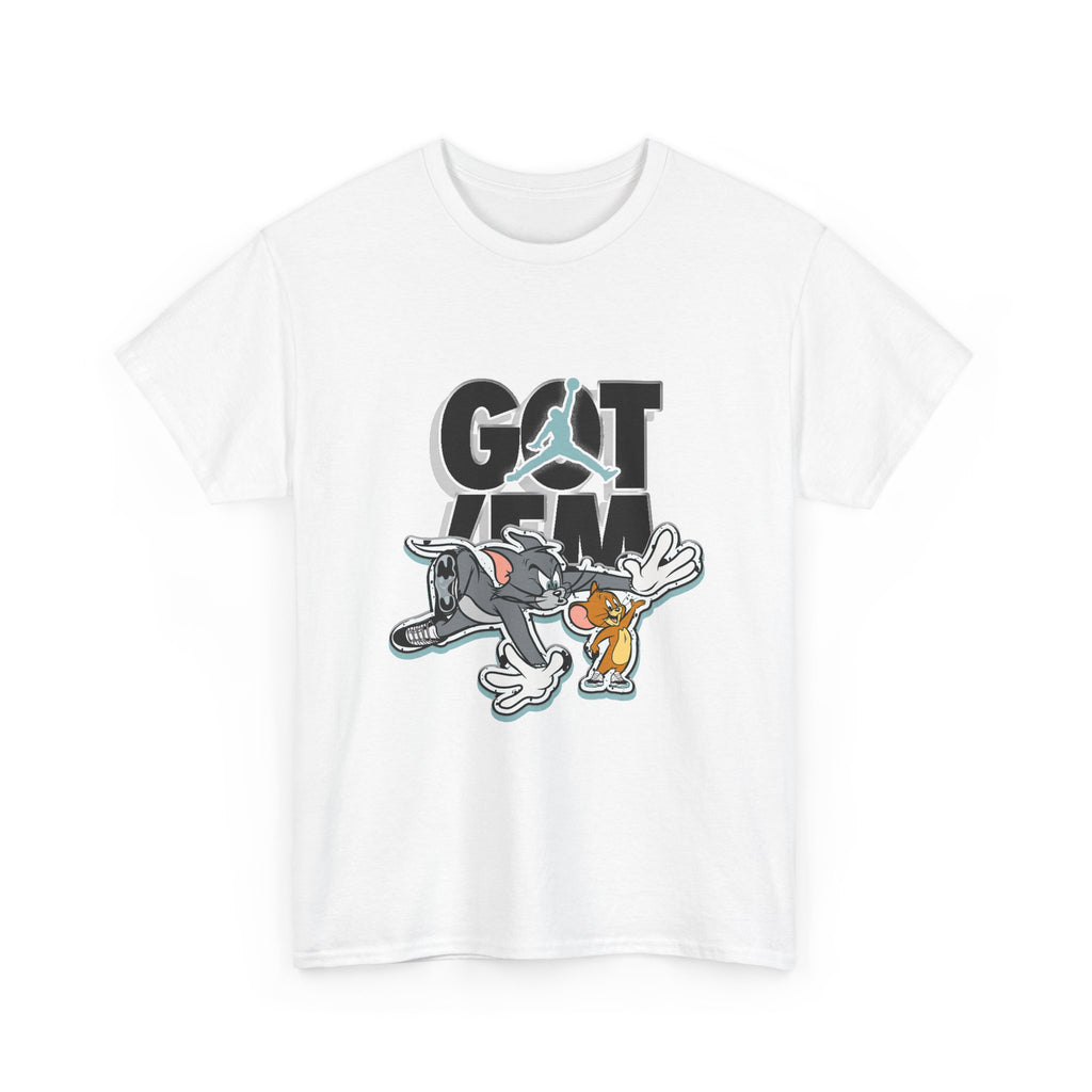 Got 'Em Cartoon Sneaker T-Shirt — Retro Tom & Jerry Streetwear