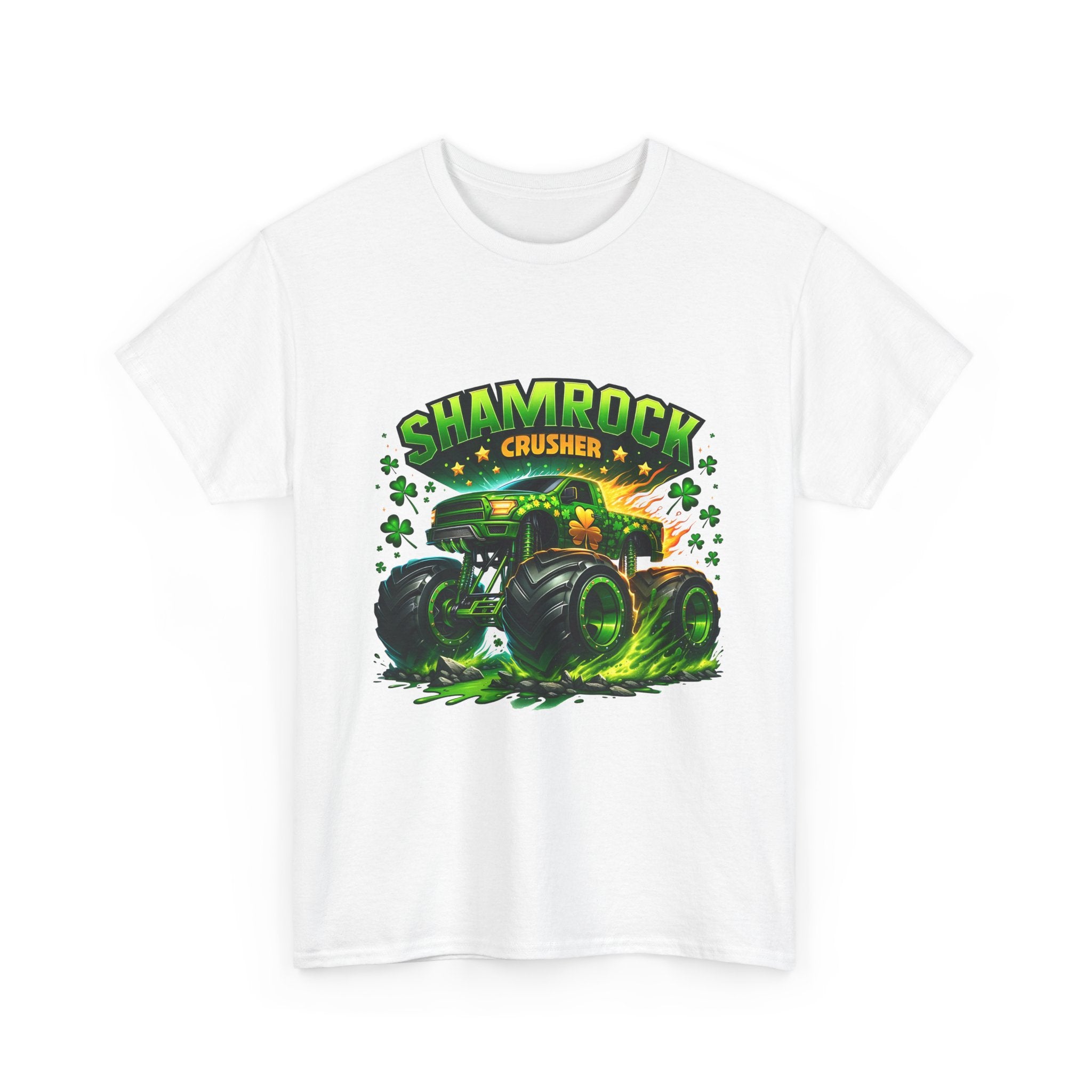 Shamrock Crusher Monster Truck T‑Shirt
