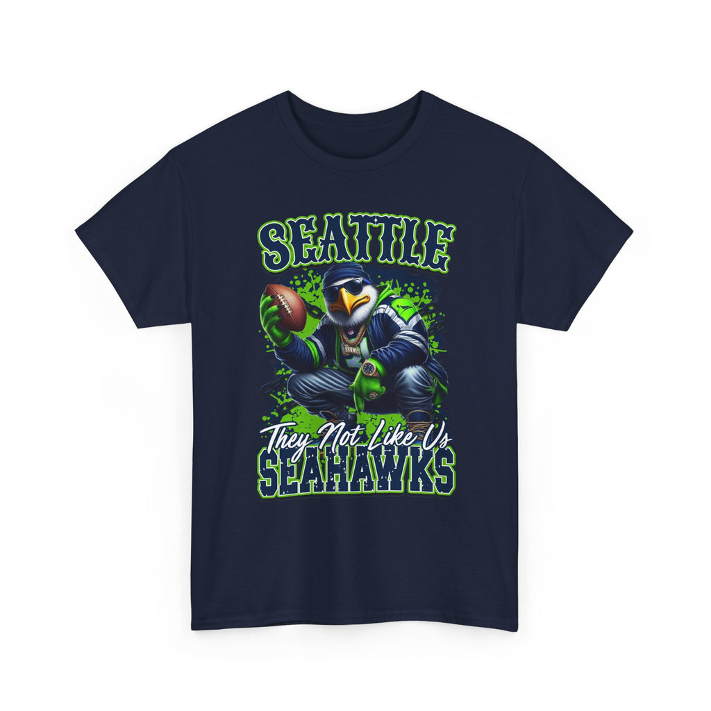 Seattle Seahawks Graphic Tee — "They Not Like Us" Football Fan Shirt
