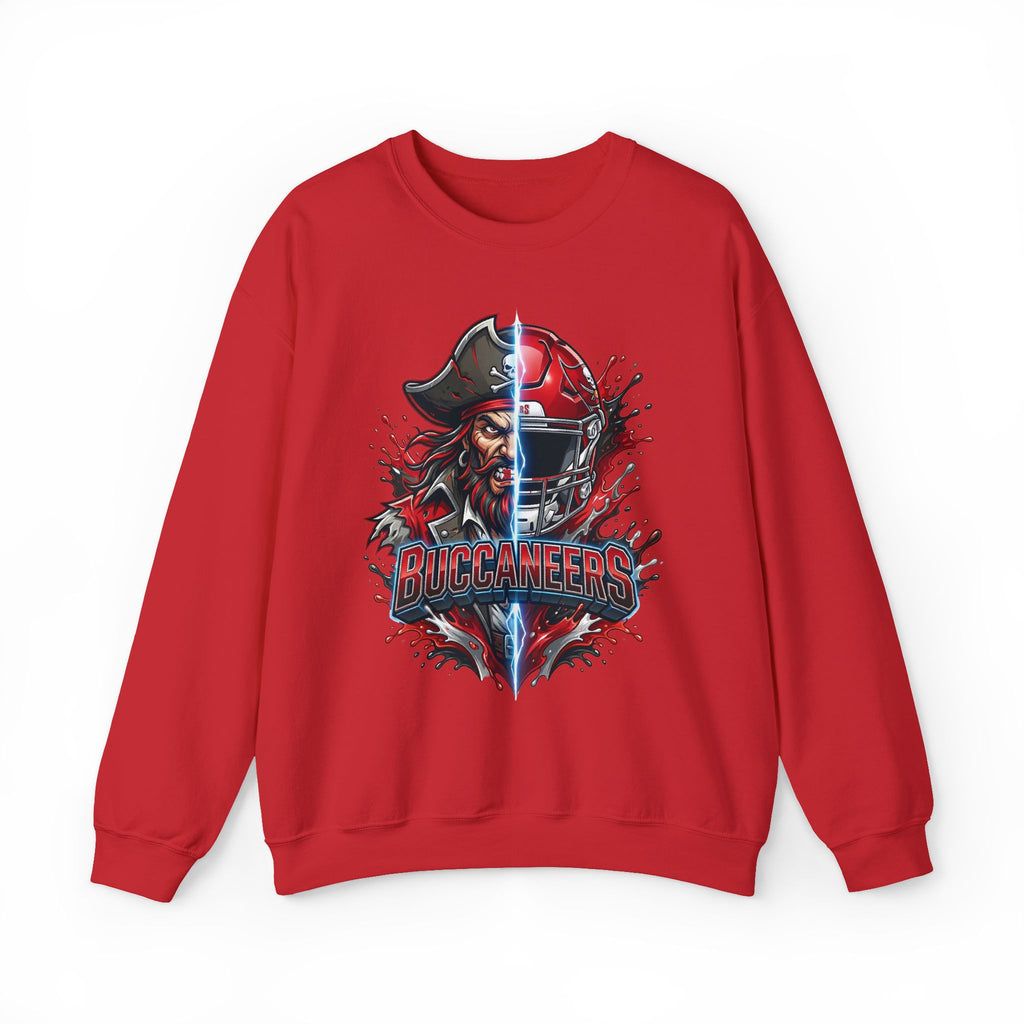 Crewneck Sweatshirt — Buccaneers Pirate Helmet Graphic Football Fandom