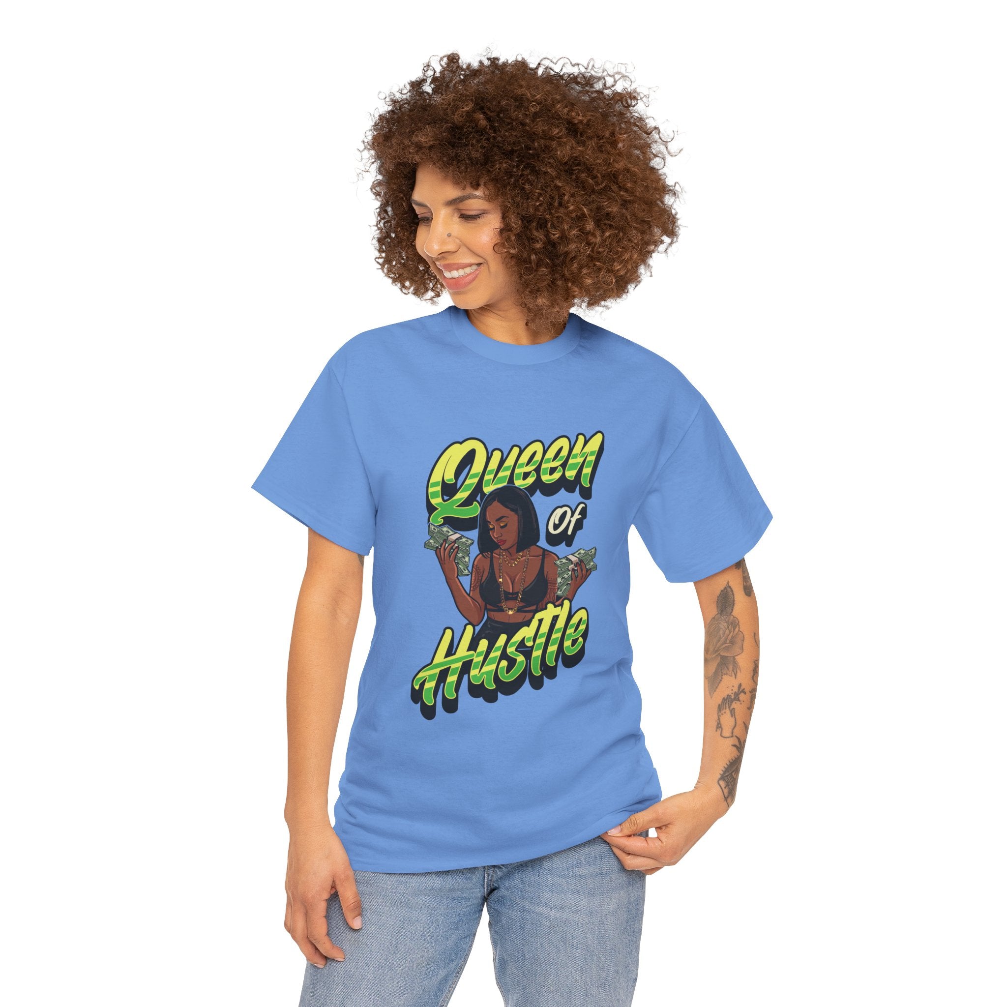 Queen of Hustle T-Shirt — Empowering Streetwear Tee