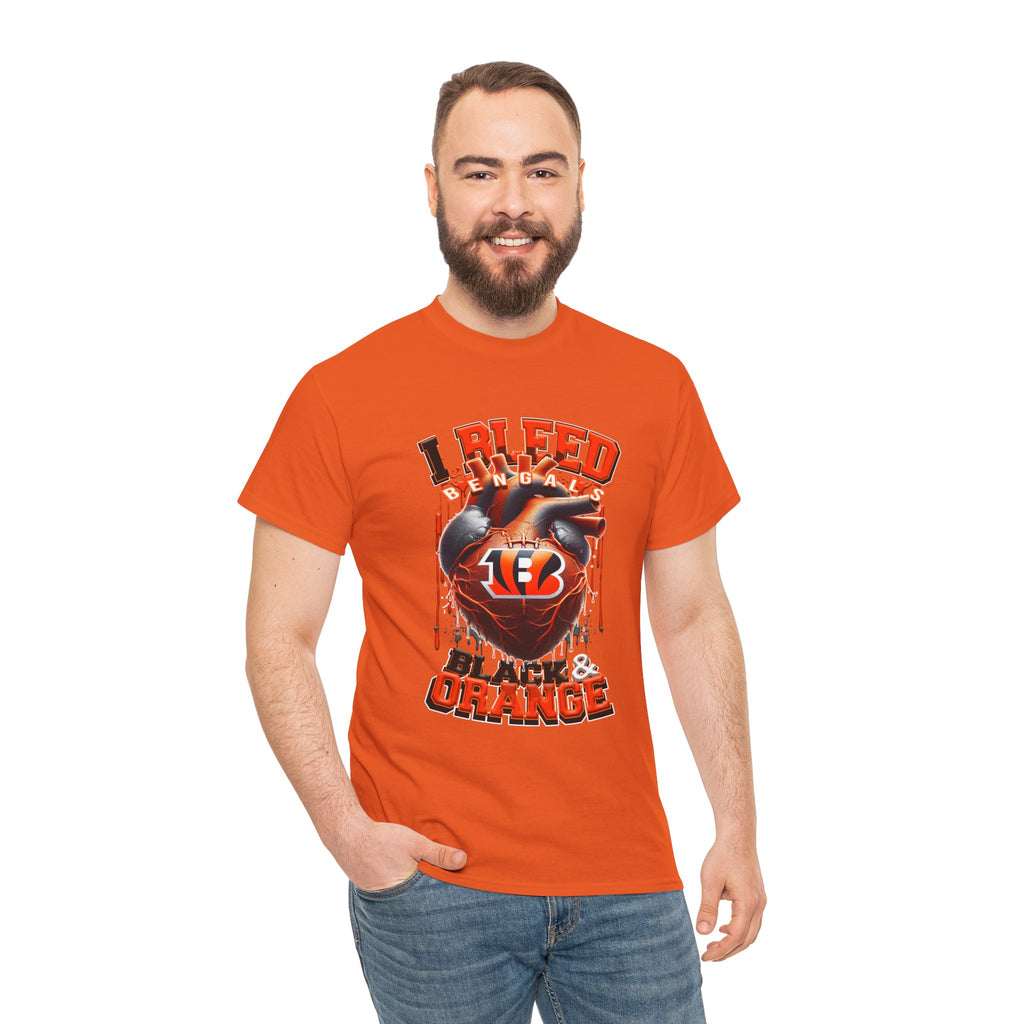 Bengals "I Bleed Black & Orange" T-Shirt