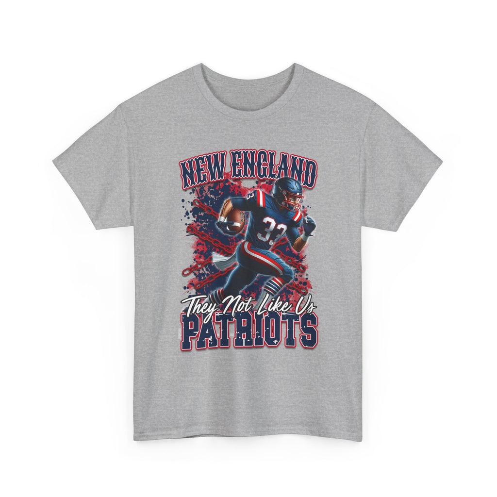 New England Patriots Football Tee — "They Not Like Us" Graphic