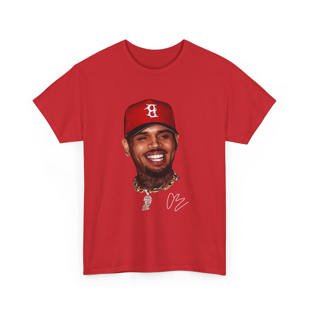 T-Shirt — Smiling Celebrity Face Graphic Tee