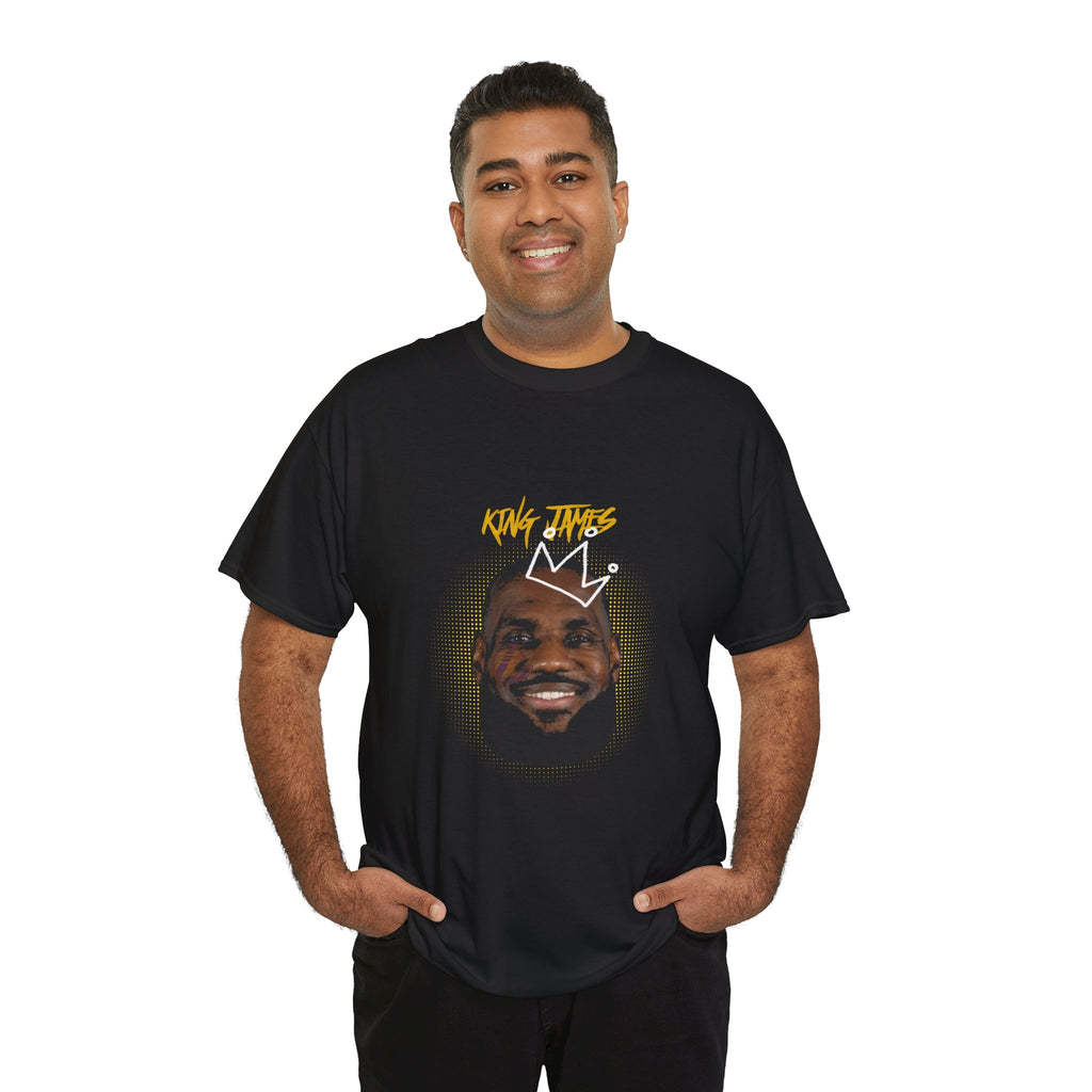 King James T-Shirt — Crowned Face Graphic Tee