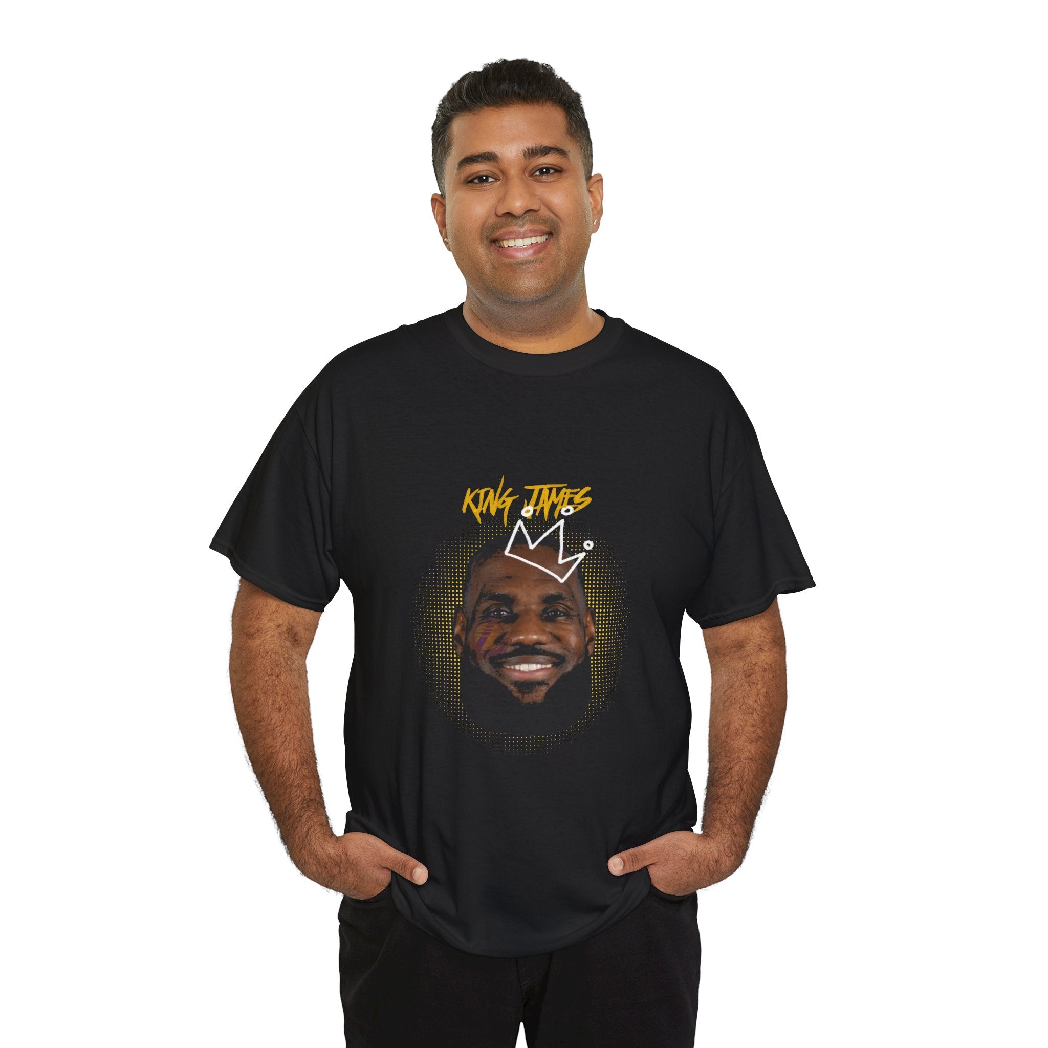 King James T-Shirt — Crowned Face Graphic Tee