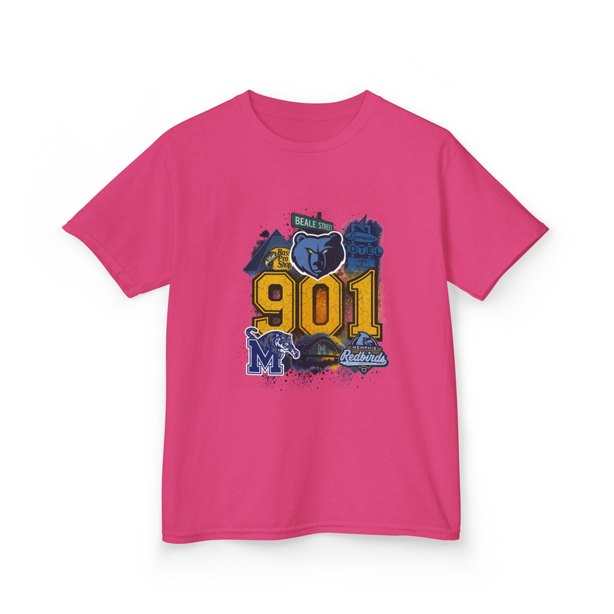 Kids Tee — '901' Memphis Pride Graphic Shirt for Children