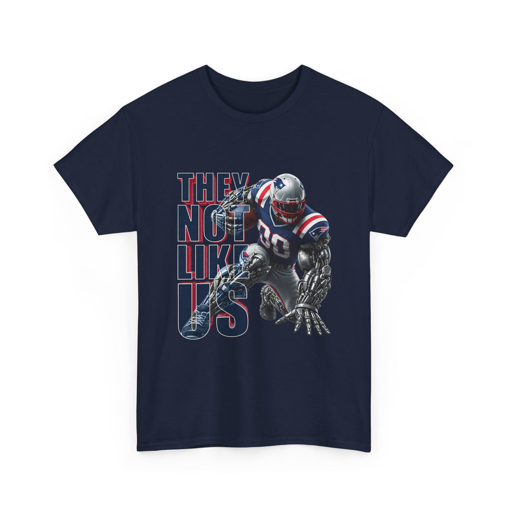 New England Patriots Football Predator T-Shirt — 'They No Like Us' Gridiron Graphic Tee