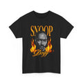 Flame Portrait Tee — Retro Rap Icon Graphic T-Shirt