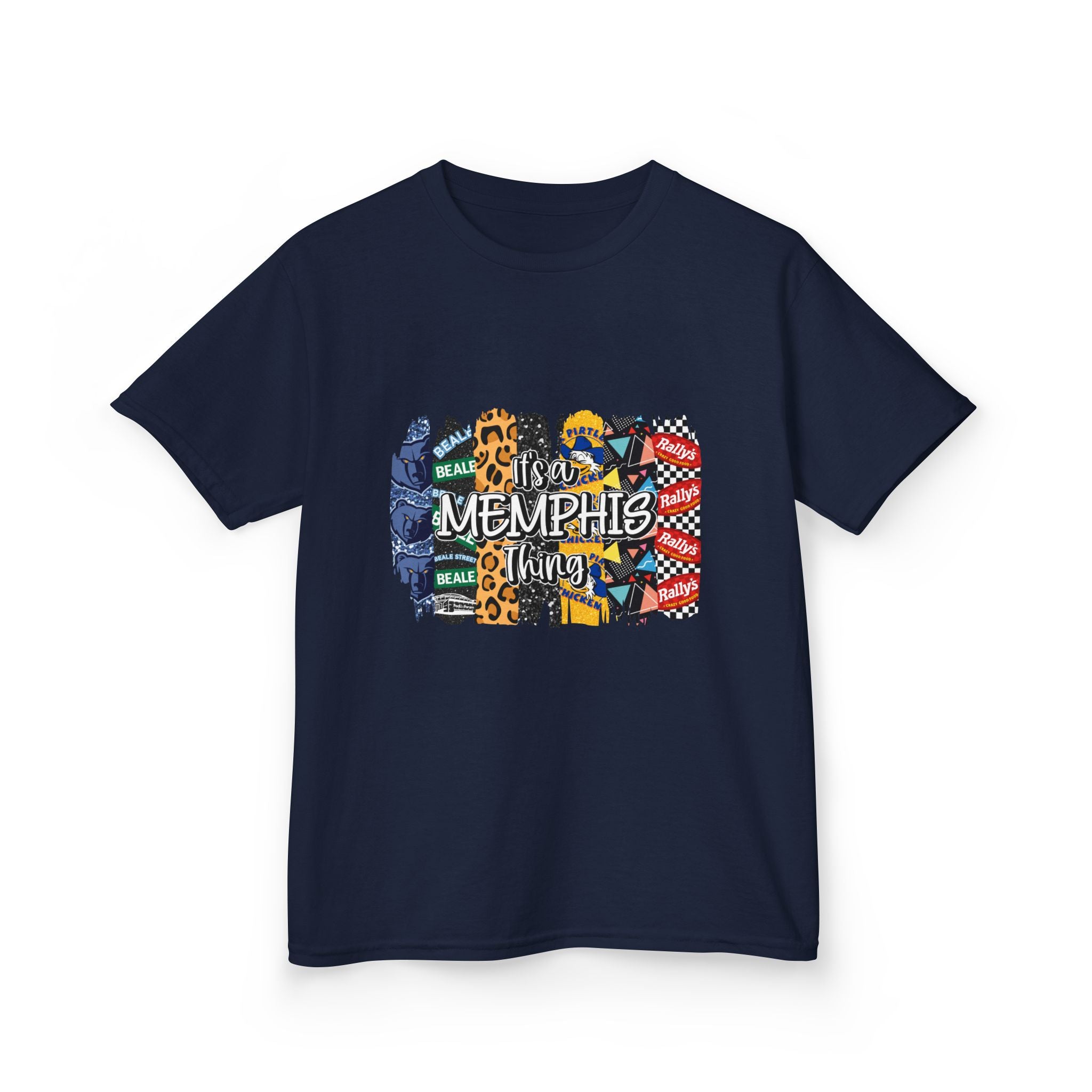 Memphis Kids T‑Shirt — Colorful Memphis City Pattern Tee