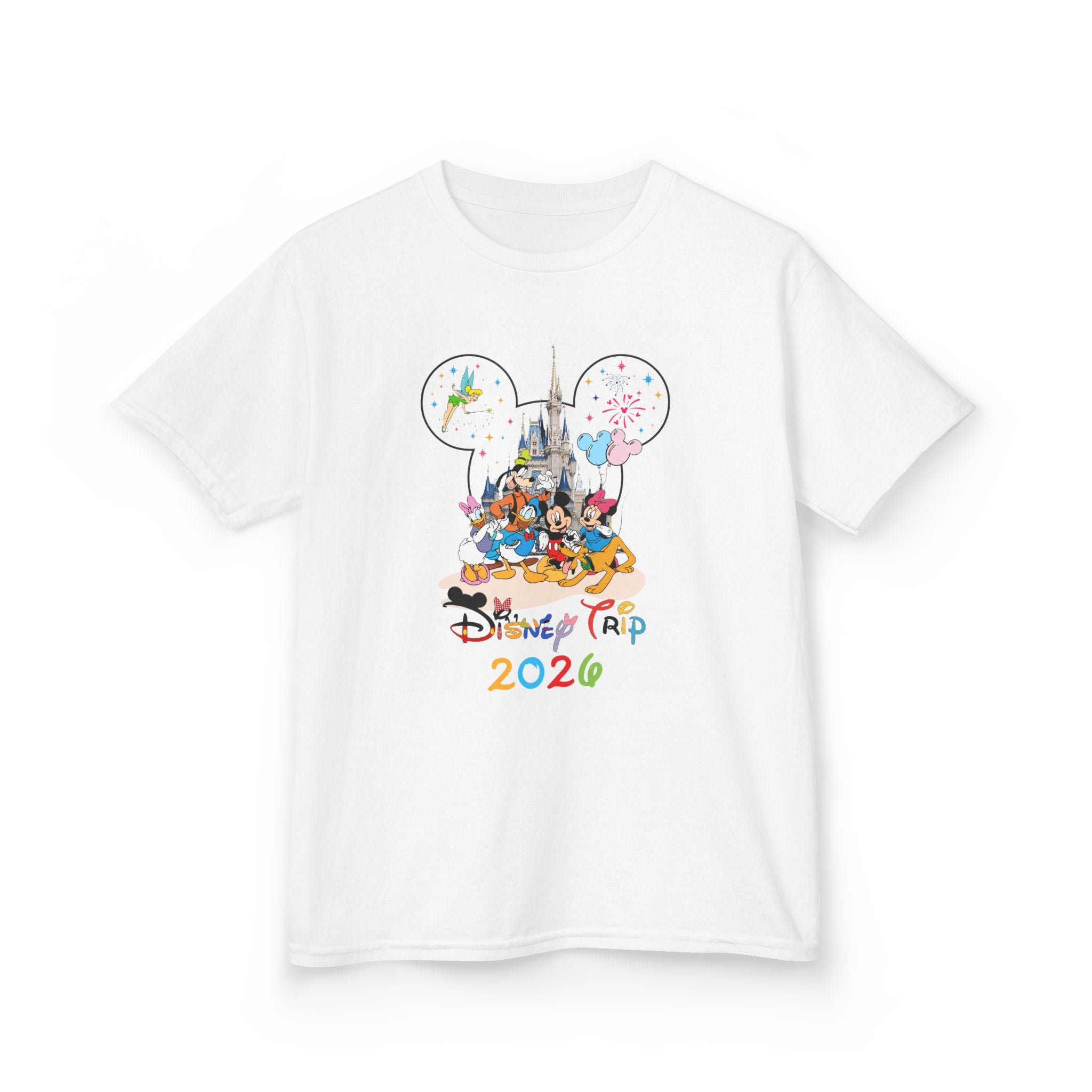Kids Tee — Magical Theme Park Castle & Characters “Disney Trip 2026”