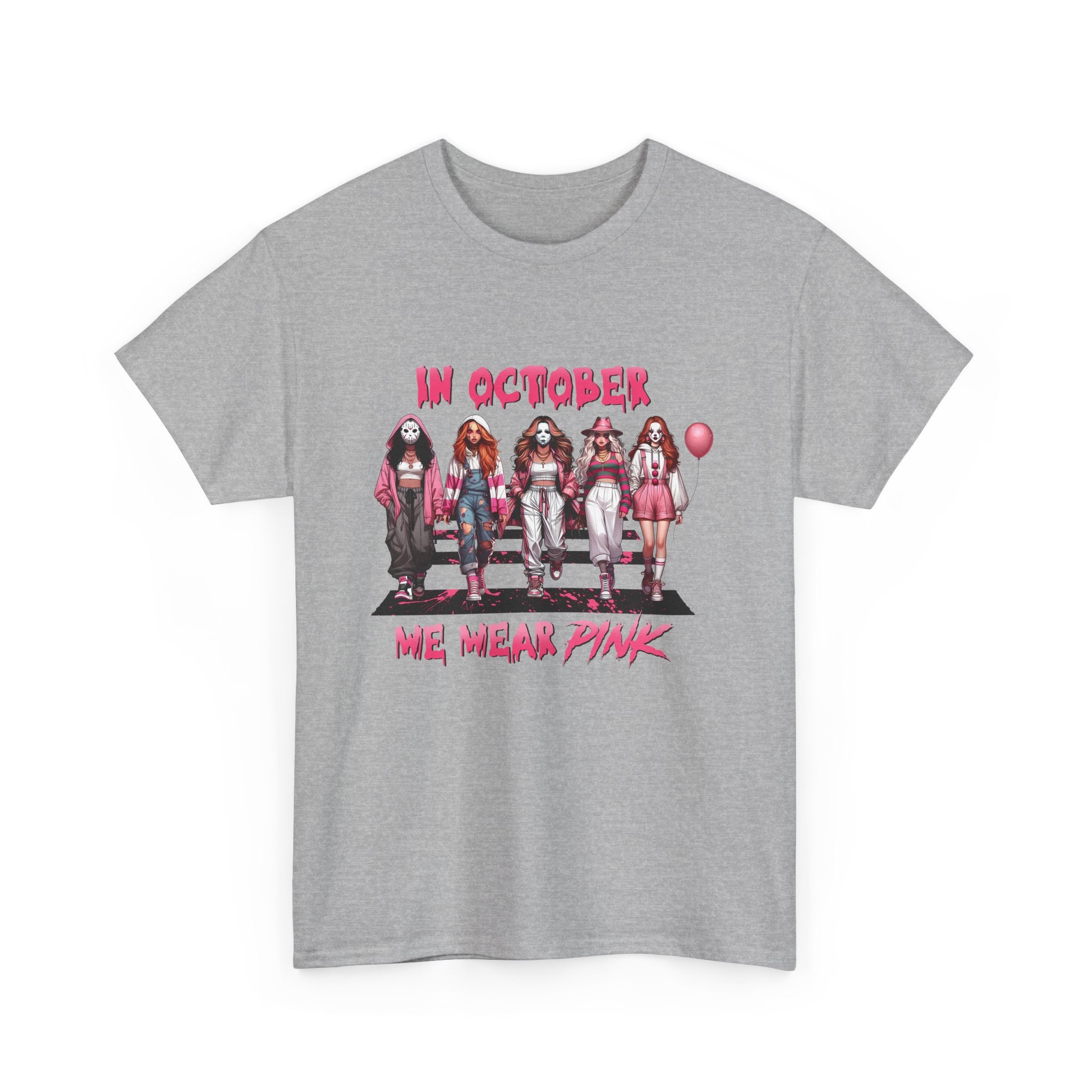Breast Cancer Awareness T-Shirt — “In October We Wear Pink” Graphic Tee