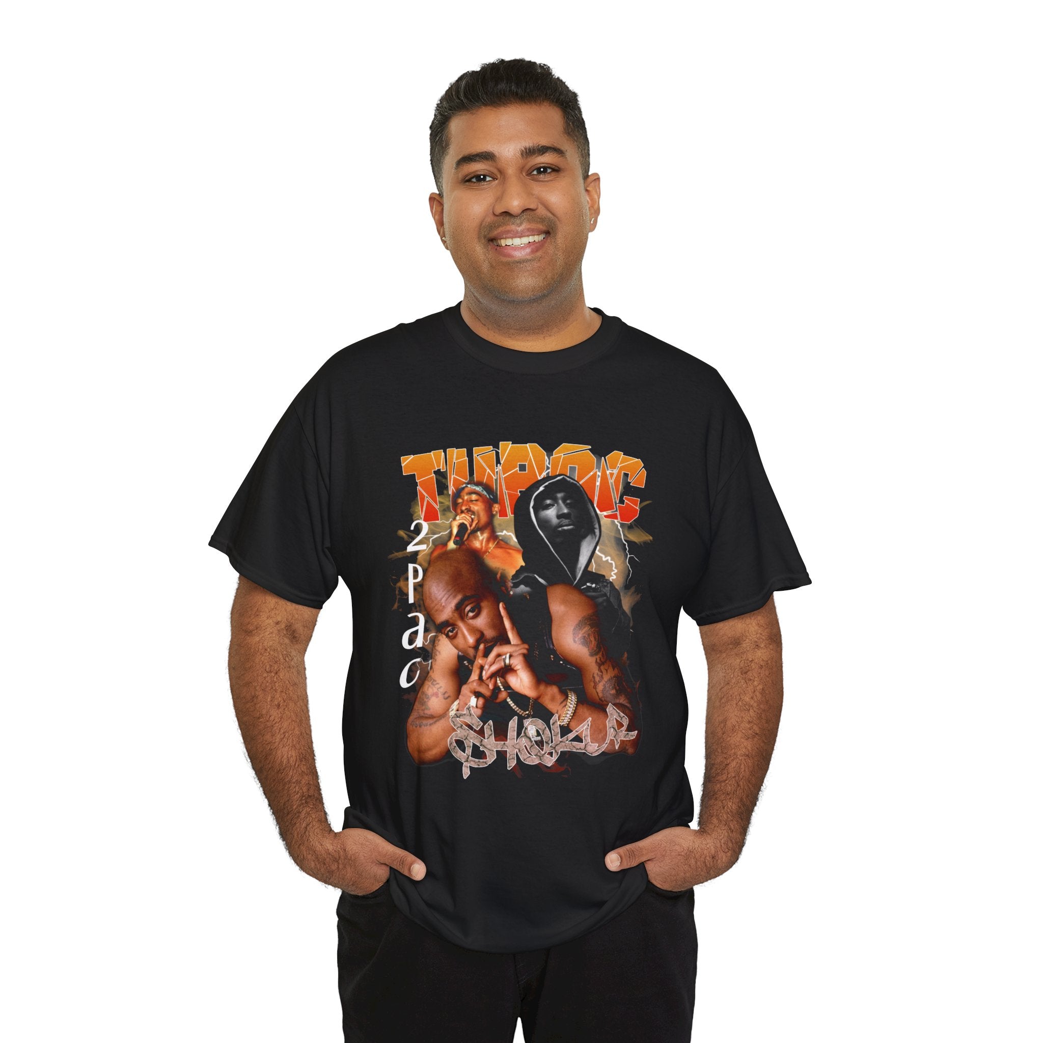 T-Shirt — 2Pac Tribute Graphic Tee (2Pac Portrait, Memorial Streetwear)