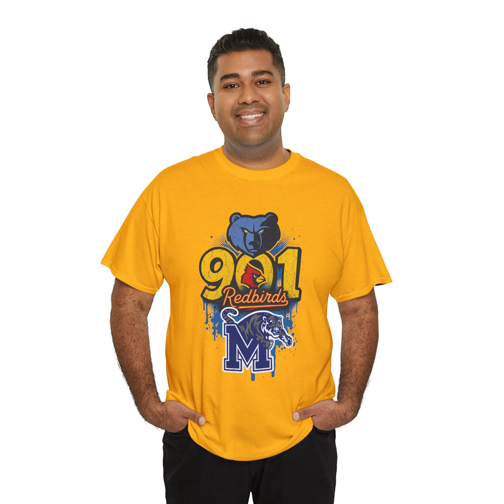 901 Redbirds Memphis Grizzlies Fan T-Shirt — City Pride Sports Tee