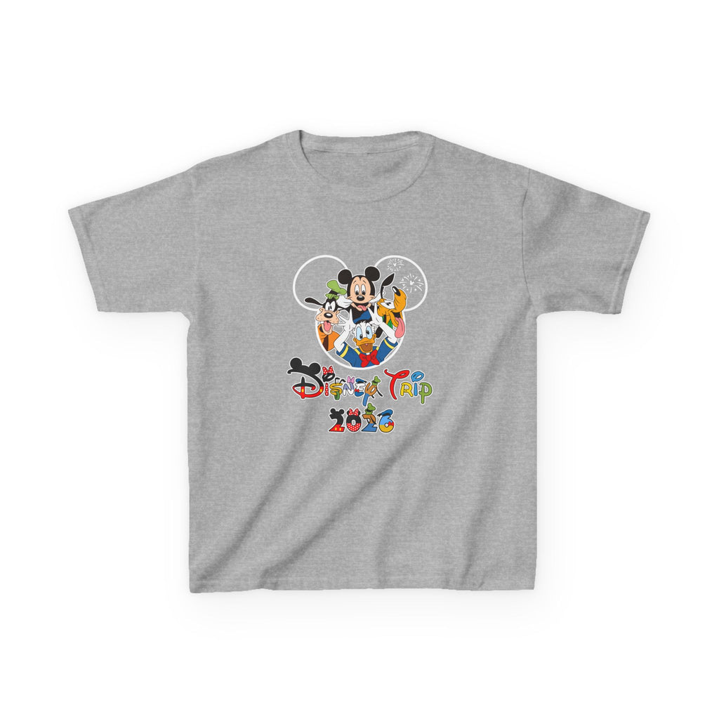 Kids T-Shirt — "Disney Trip 2026" Mickey & Friends Vacation Tee