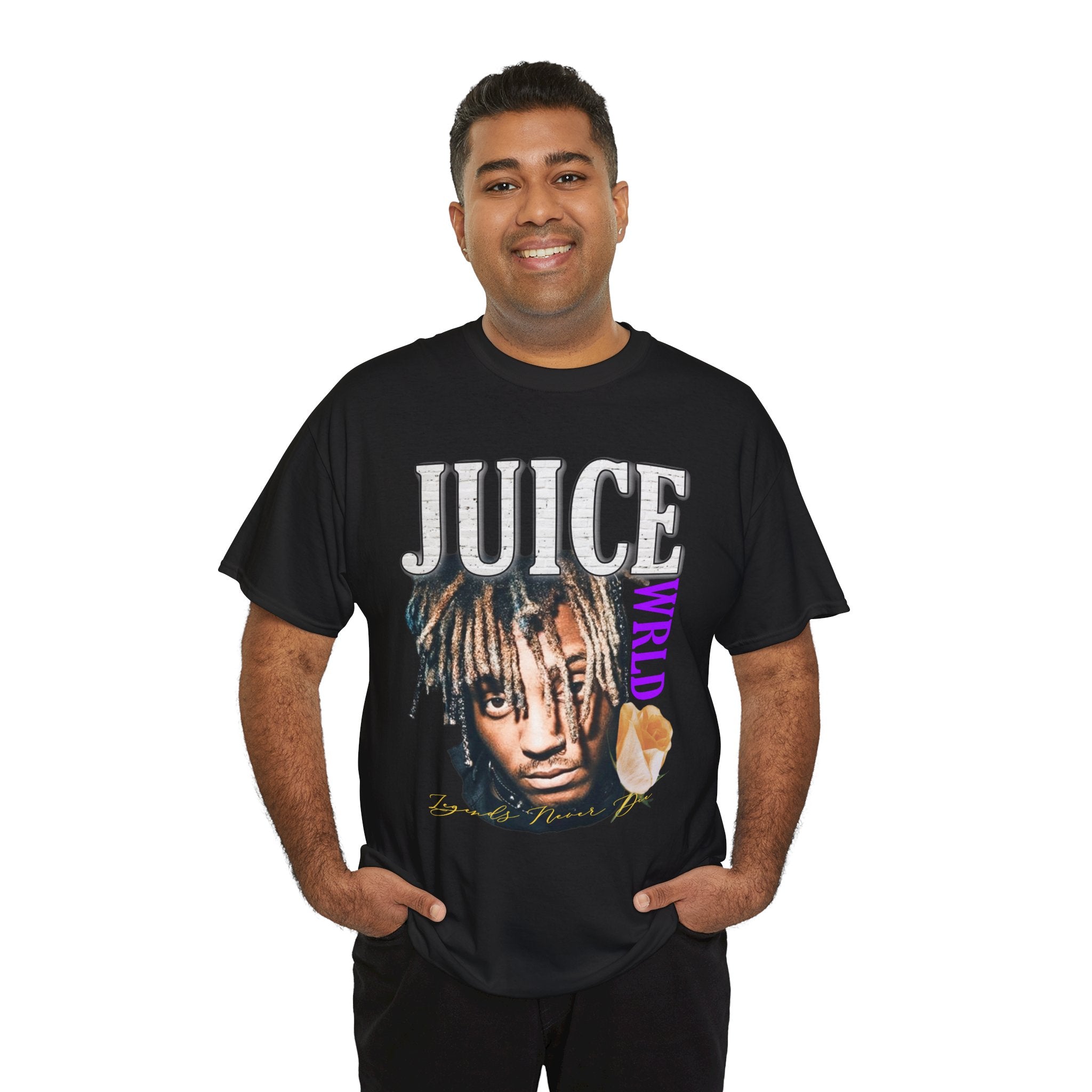 Juice WRLD Portrait Tee – Memorial Rapper Graphic Shirt