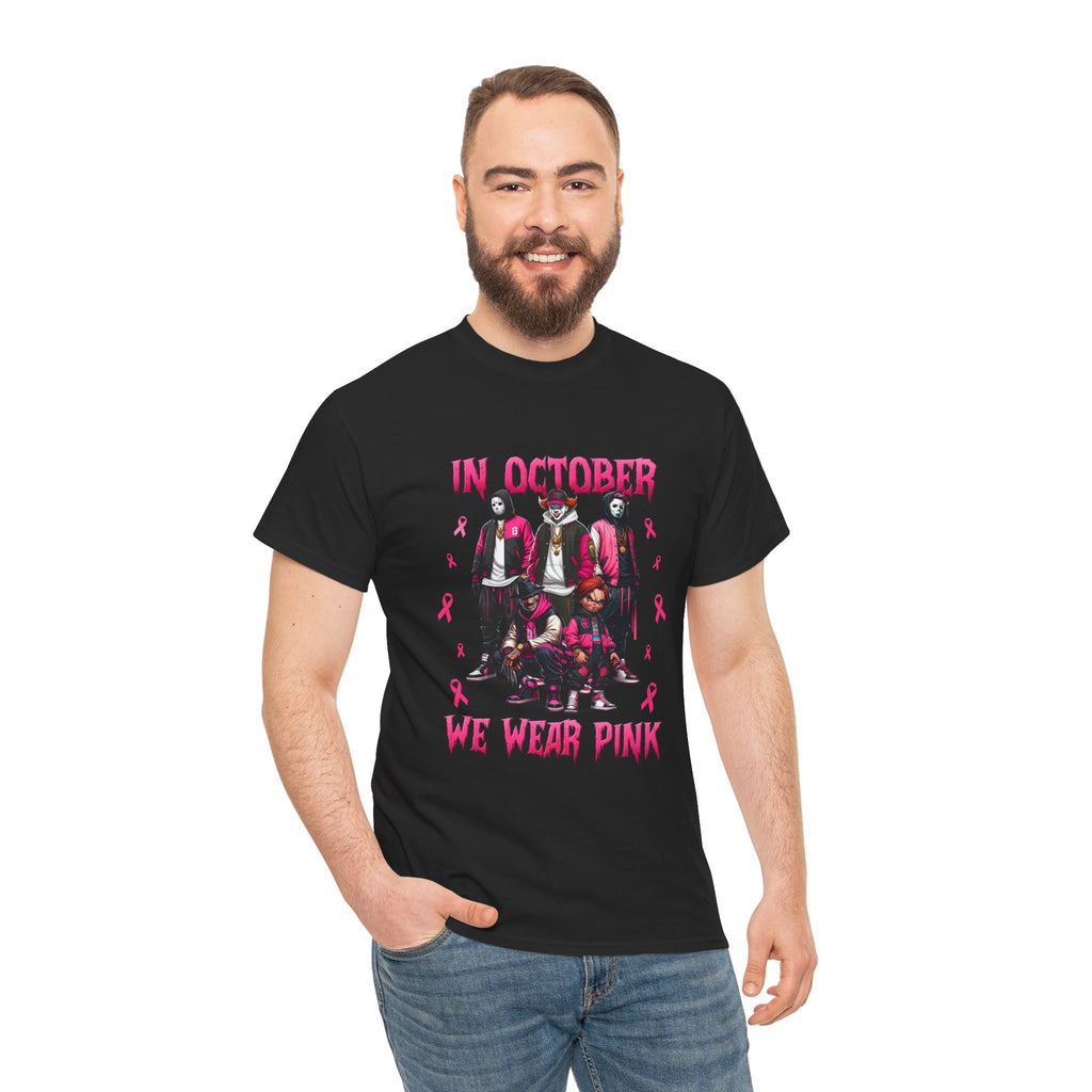 Breast Cancer Awareness 'In October We Wear Pink' T-Shirt
