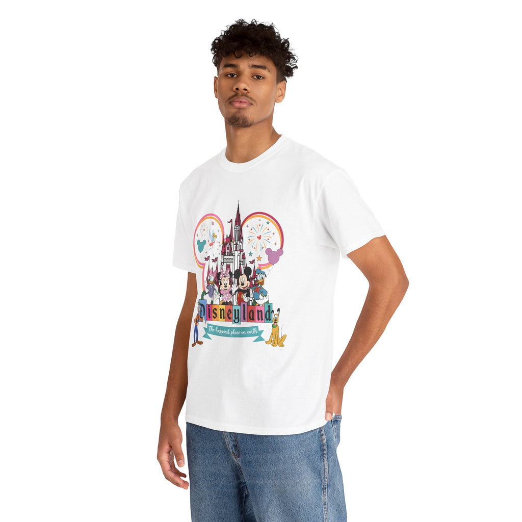 Disneyland Castle Characters Graphic Tee — "The Happiest Place on Earth" T-Shirt