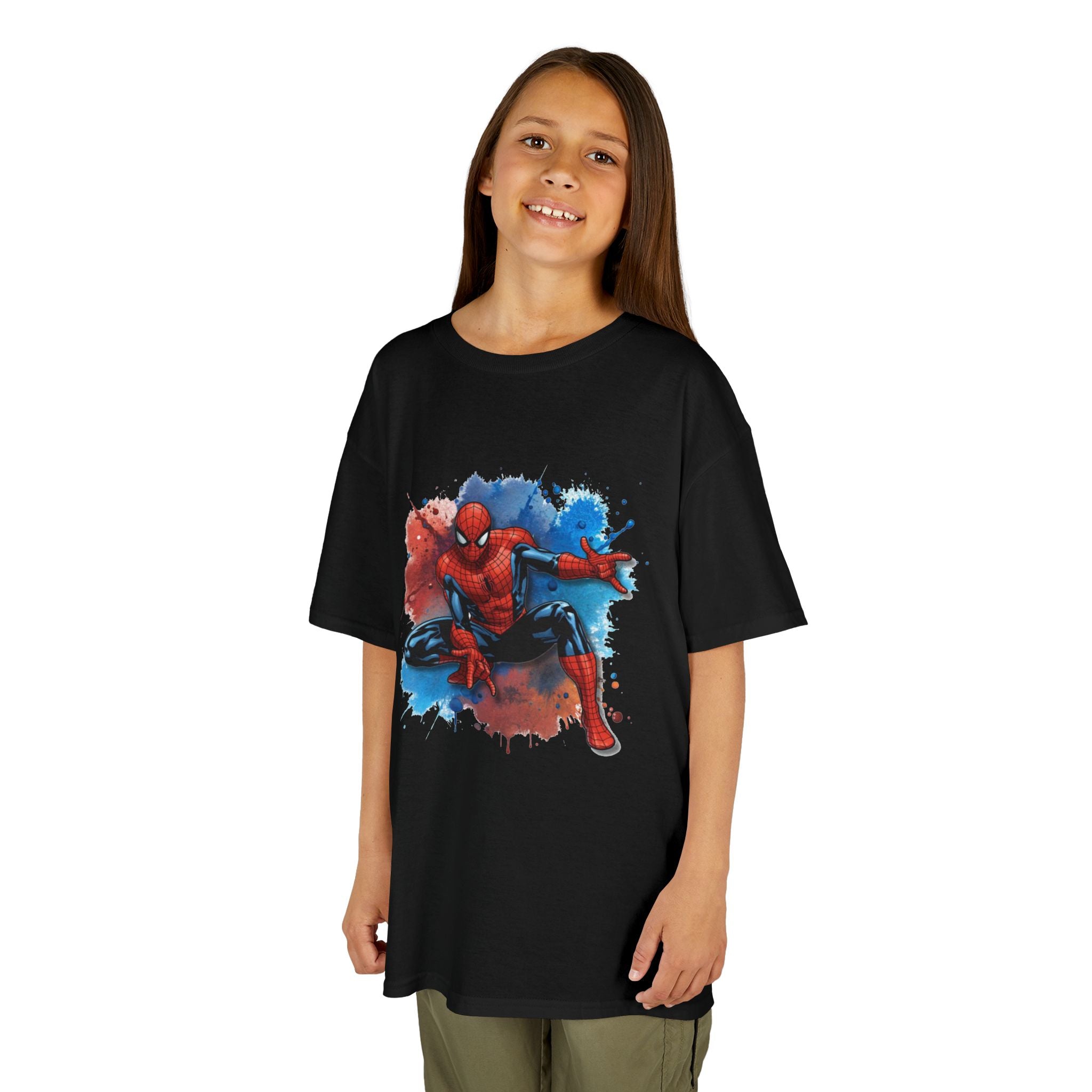 Kids Spider-Man T-Shirt — Red & Blue Action Graphic Tee