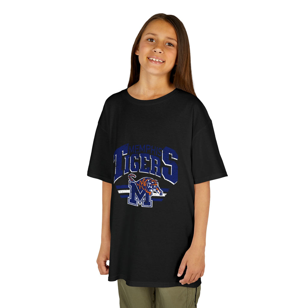 Kids Tee — Vintage 'Memphis Tigers' Distressed Graphic