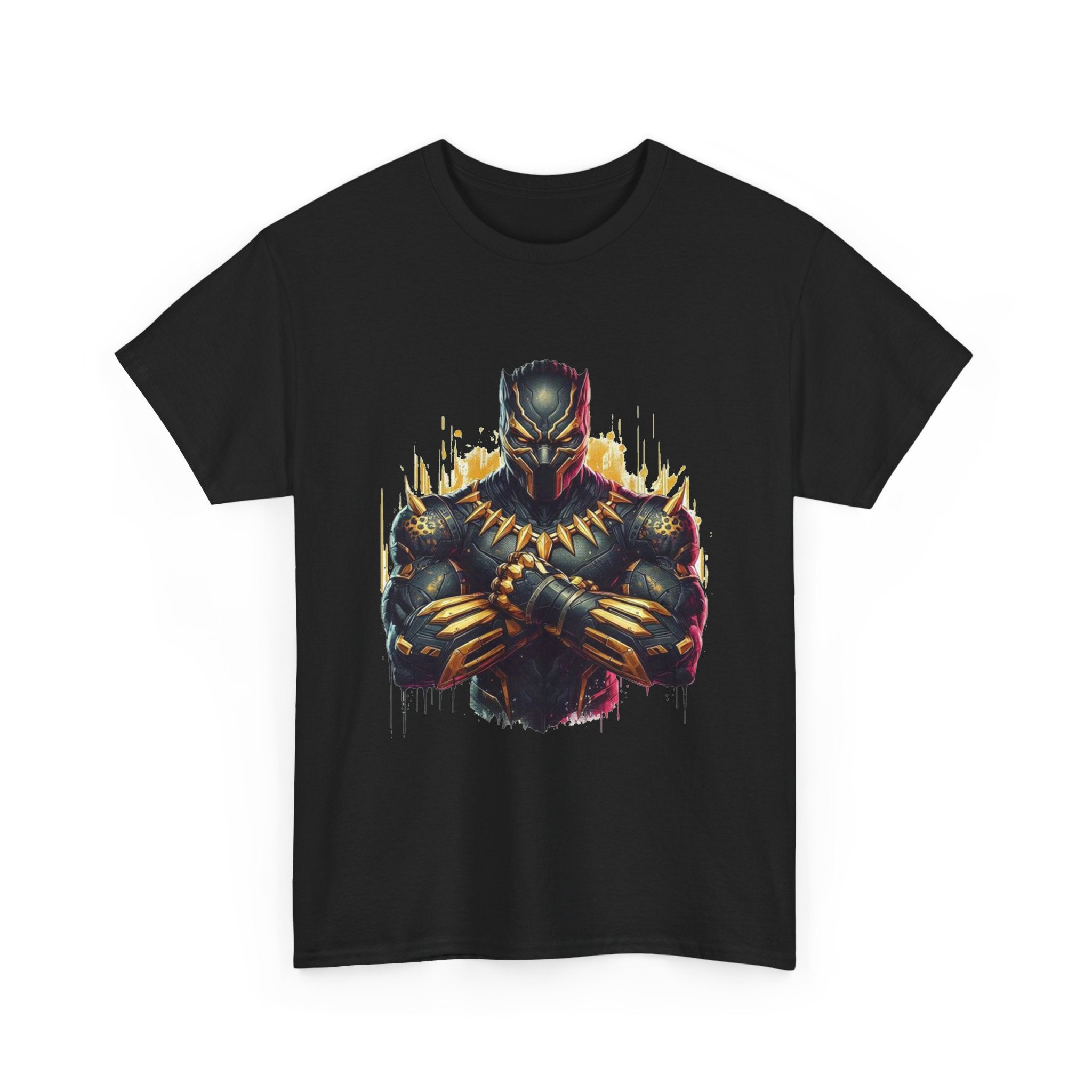 Black Panther-Inspired Graphic Tee — Bold Wakanda Hero Shirt