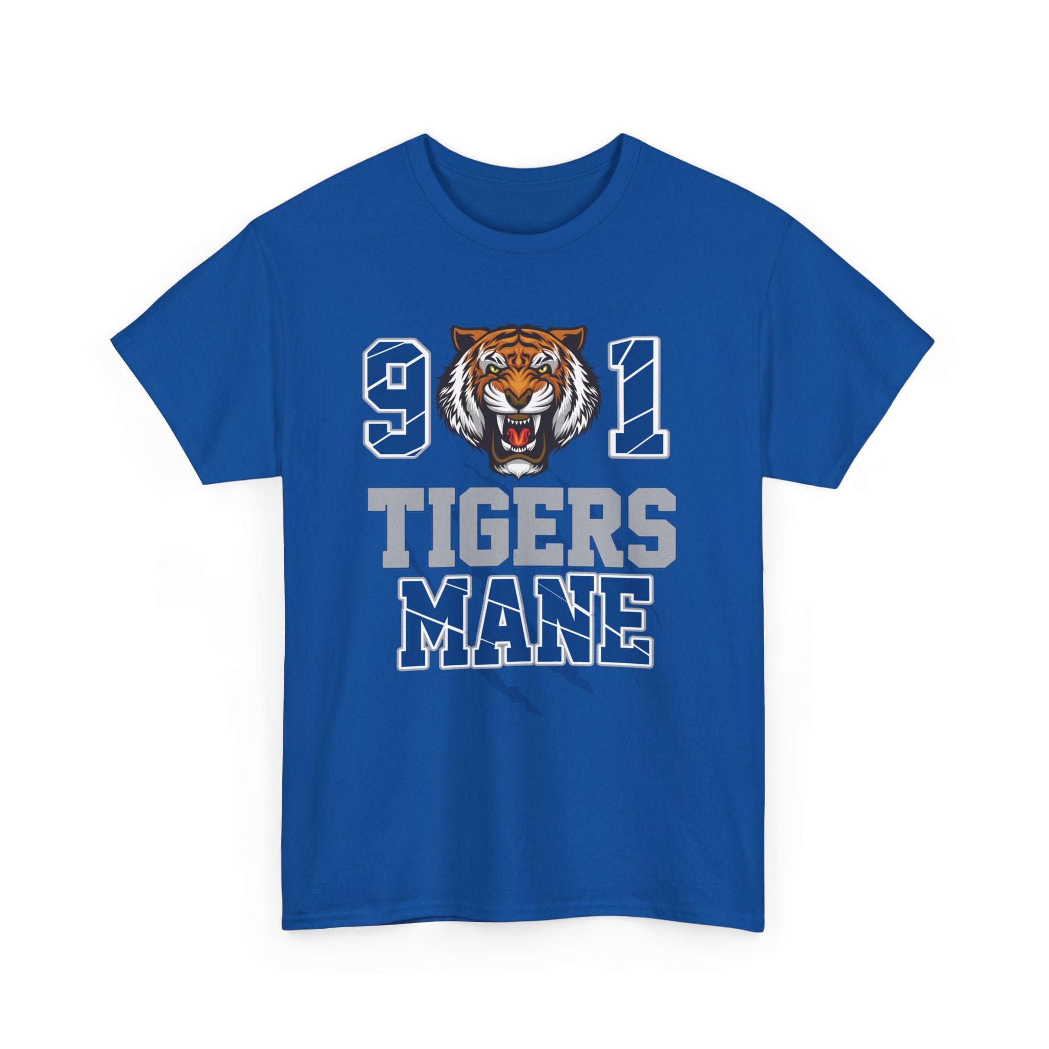 Tigers Mane Graphic T-Shirt — 901 Tiger Head College Team Tee