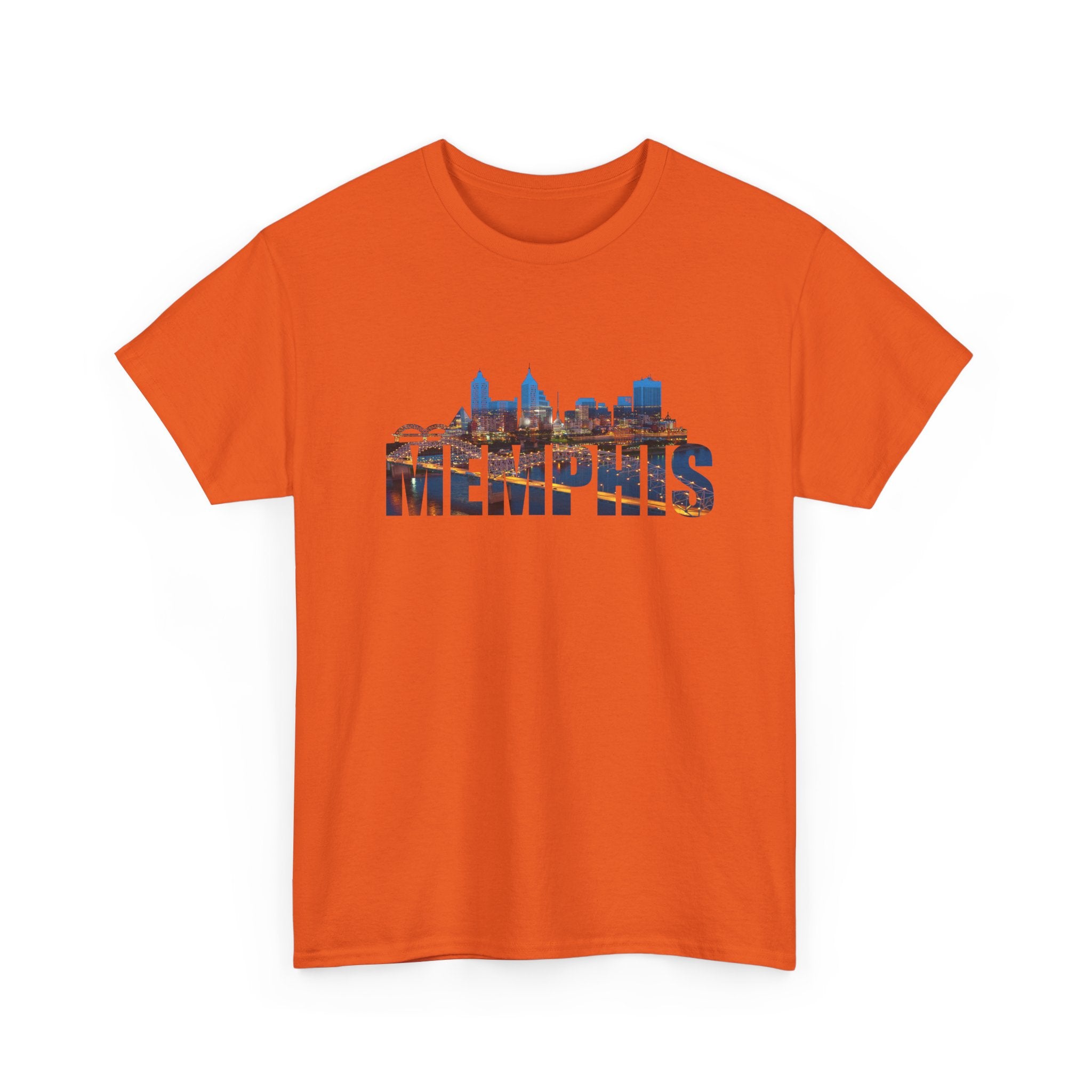 Memphis Skyline T-Shirt — Cityscape Graphic Tee with 'MEMPHIS' Text