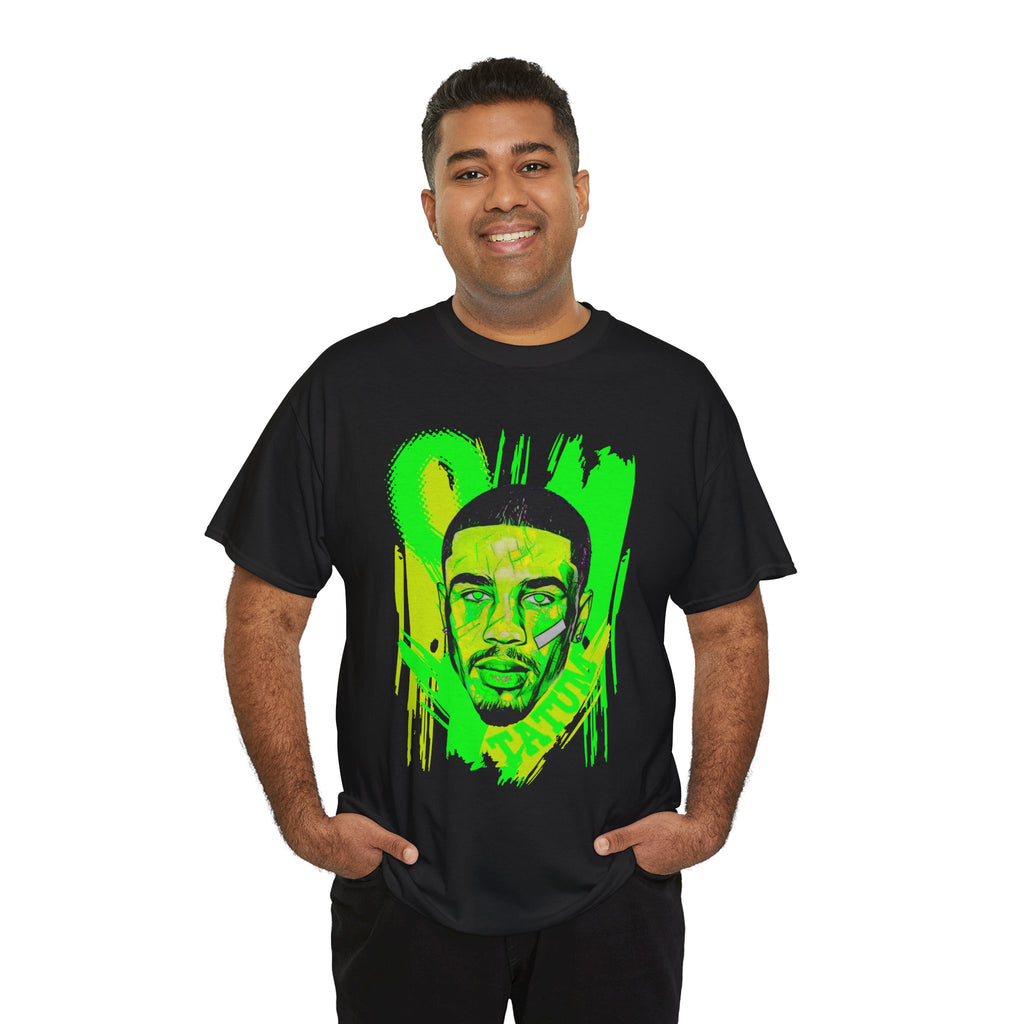 Jayson Tatum T-Shirt — Neon Green Portrait Graphic Tee