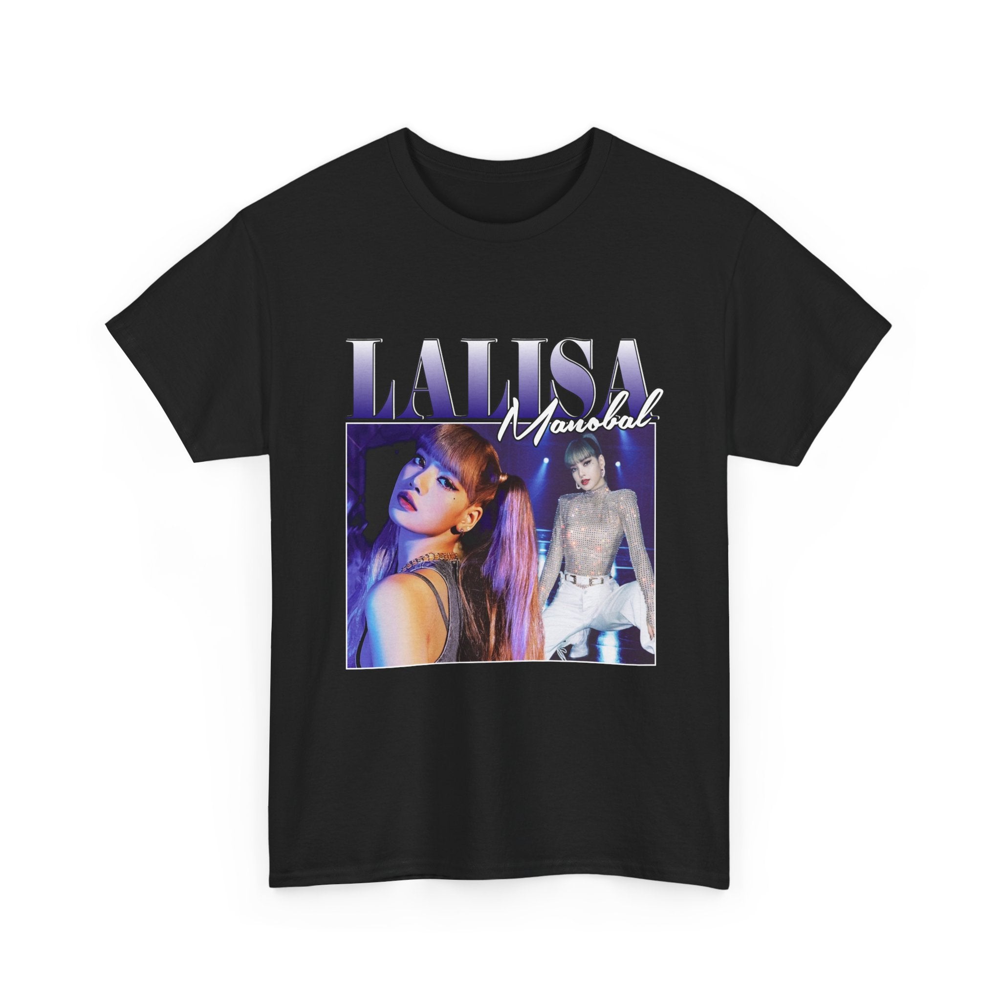 LALISA Photo Collage Tee — Retro Pop Star Graphic T-Shirt