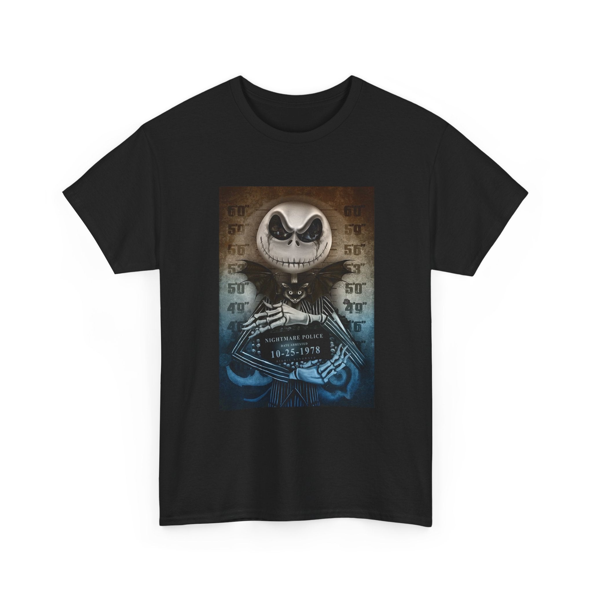 Jack Skellington Mugshot Graphic T-Shirt