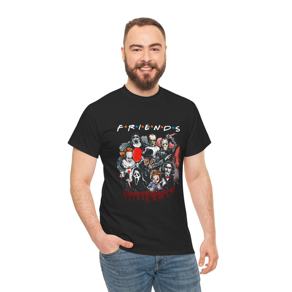 Horror Icons "Friends" T-Shirt — Retro Slasher Movie Characters Tee