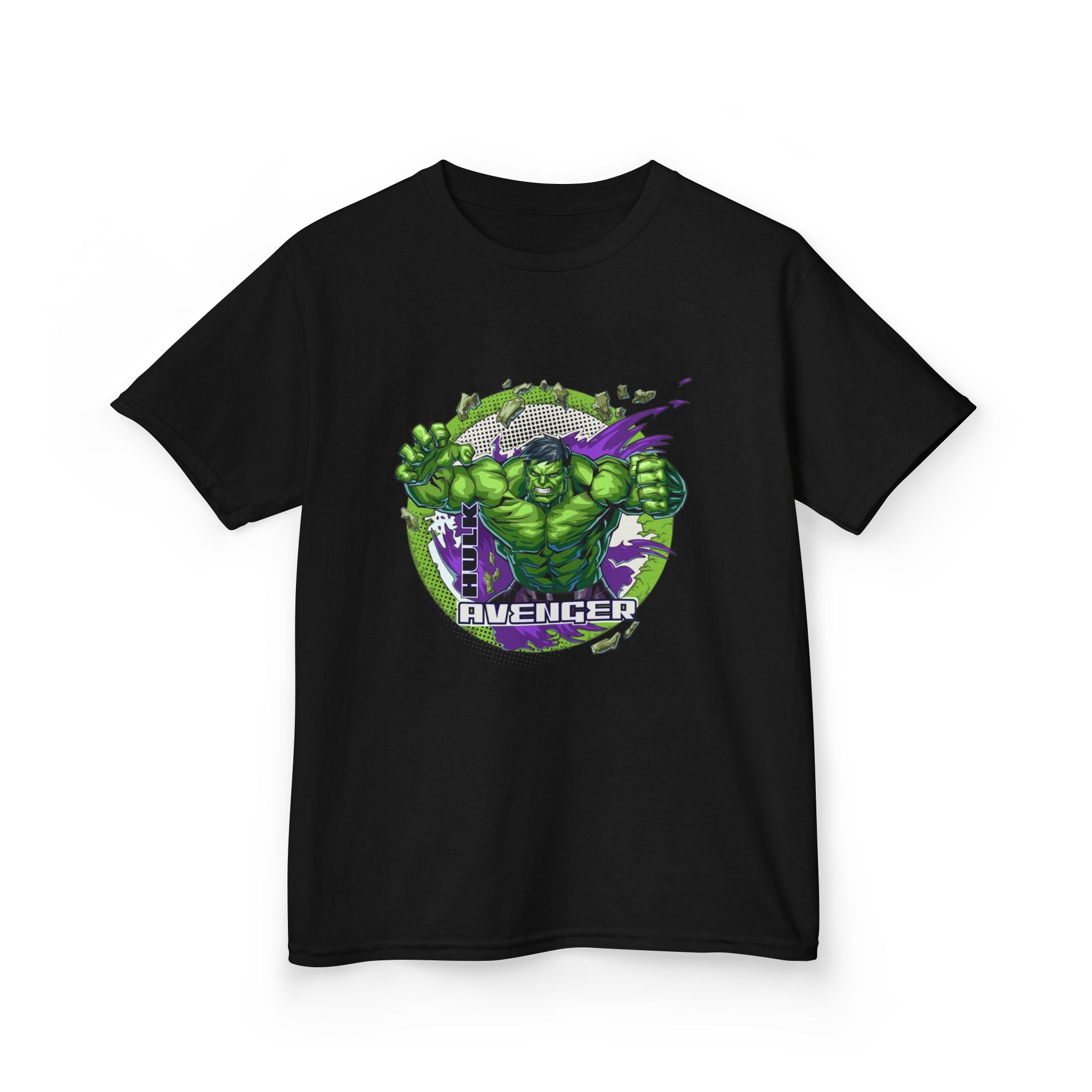 Incredible Hulk Kids Tee — Green Avenger Superhero Graphic