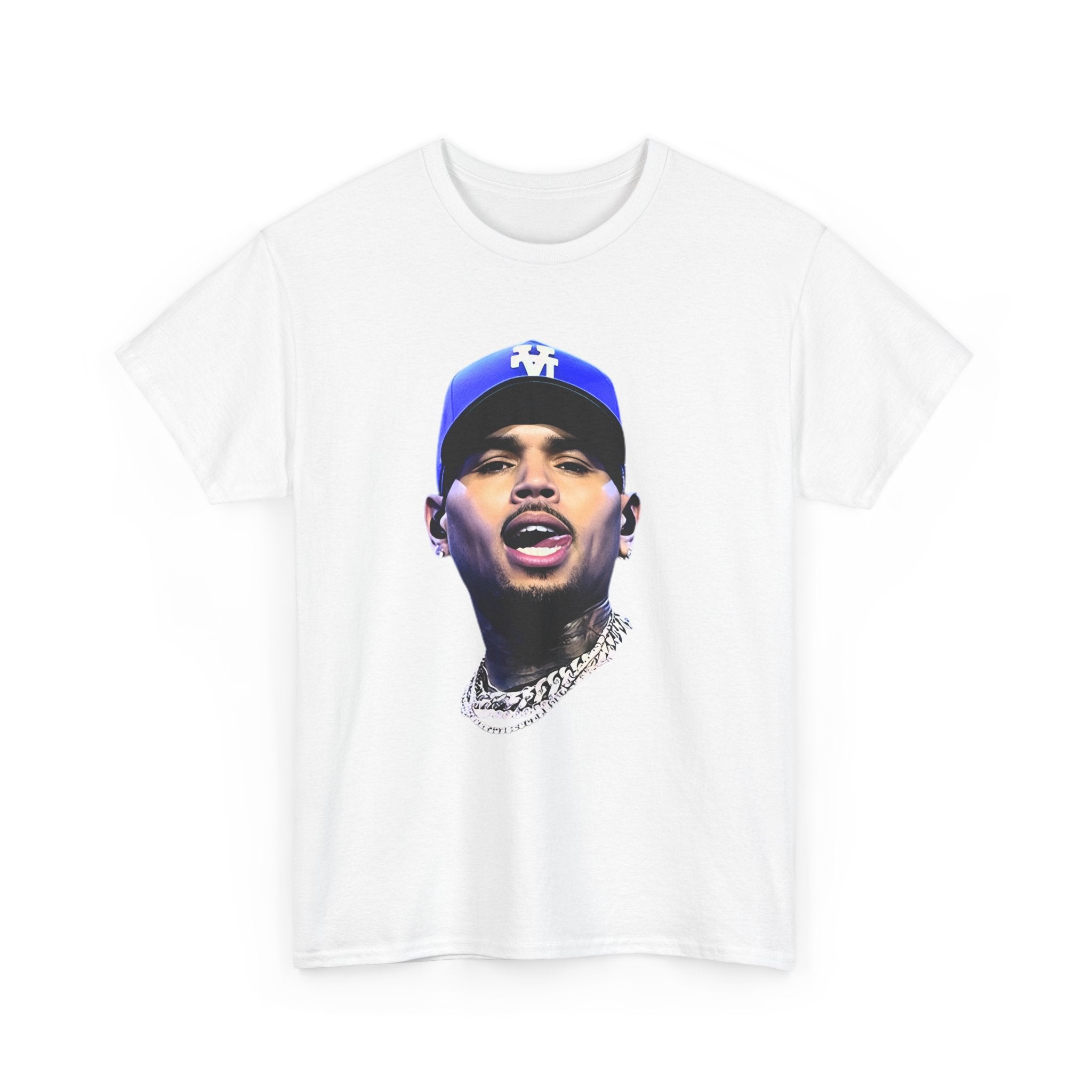 Portrait Graphic Tee — Street Style Rapper Face Print