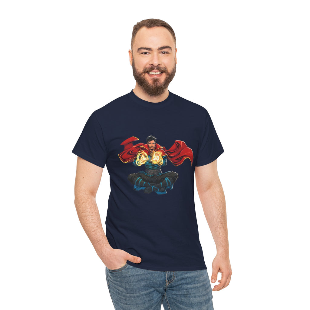 Doctor Strange Graphic Tee — Meditating Wizard with Magic Orbs Graphic T-Shirt