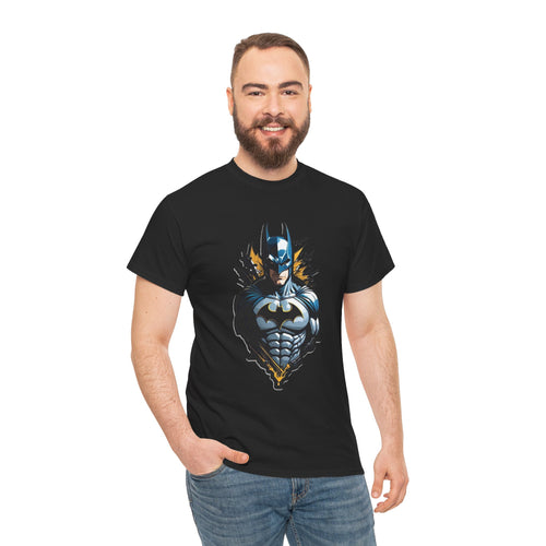 Batman Graphic Tee — Muscular Hero Chest Illustration
